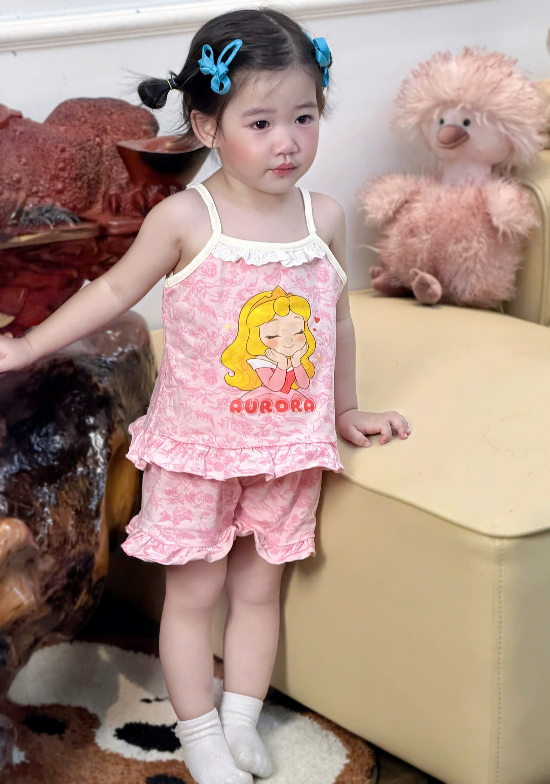 XẢ B270 - SET 3 BỘ ELSA BẠCH TUYẾT TIÊN CÁ HỒNG VÀNG XANH