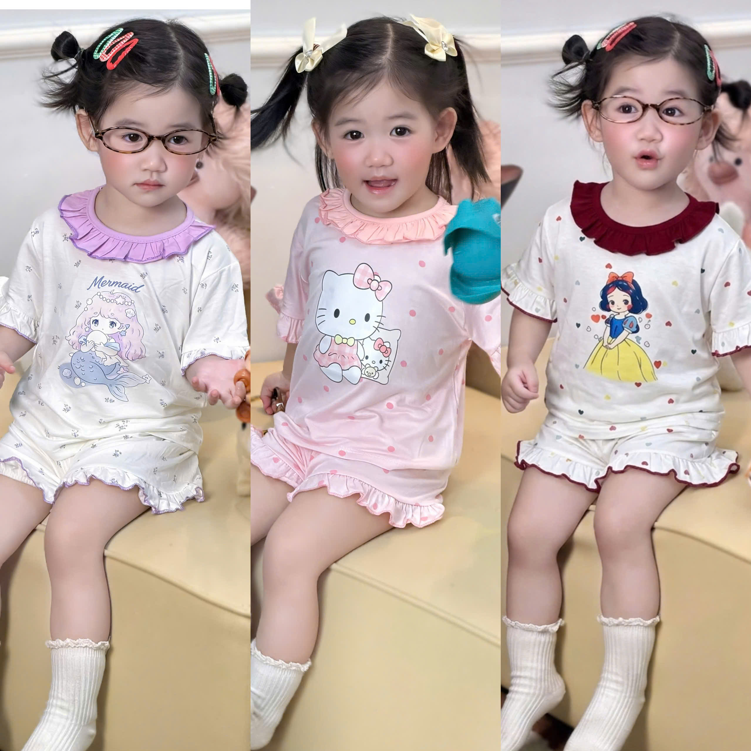 XẢ B271 - SET BỘ CỔ BÈO TIÊN CÁ KITTY BÁCH TUYẾT