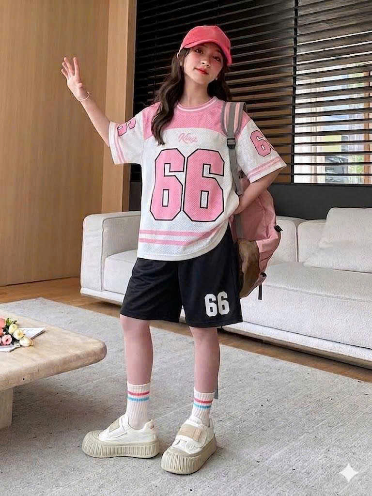 XẢ B341 - SET BỘ THÔNG HƠI HỒNG TRẮNG SỐ 66 SIZE NHỠ
