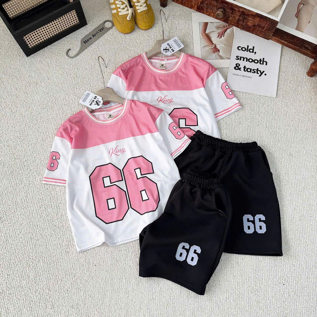 XẢ B341 - SET BỘ THÔNG HƠI HỒNG TRẮNG SỐ 66 SIZE NHỠ
