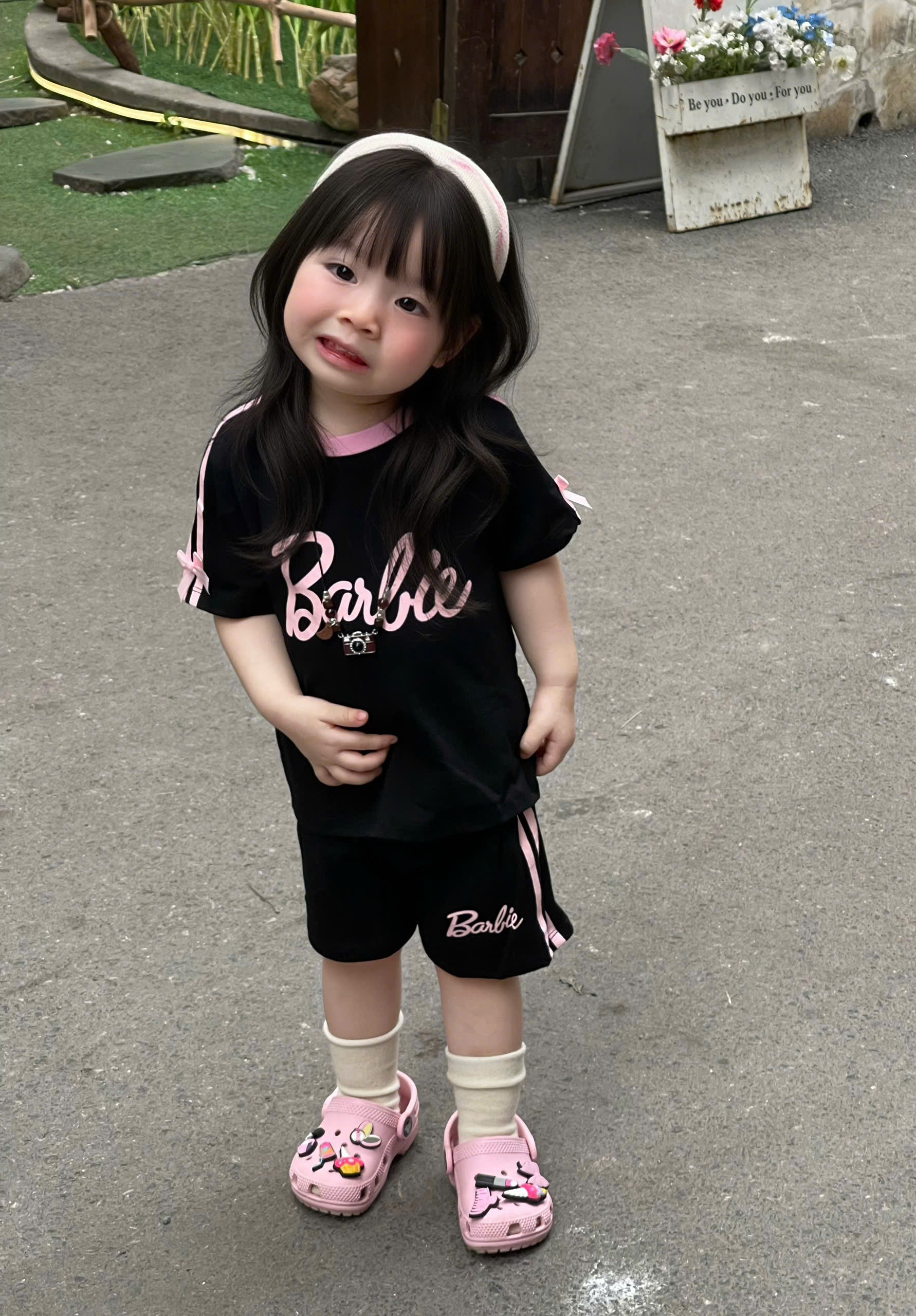 XẢ B347 - SET 2 BỘ CỘC BARBIE HỒNG ĐEN