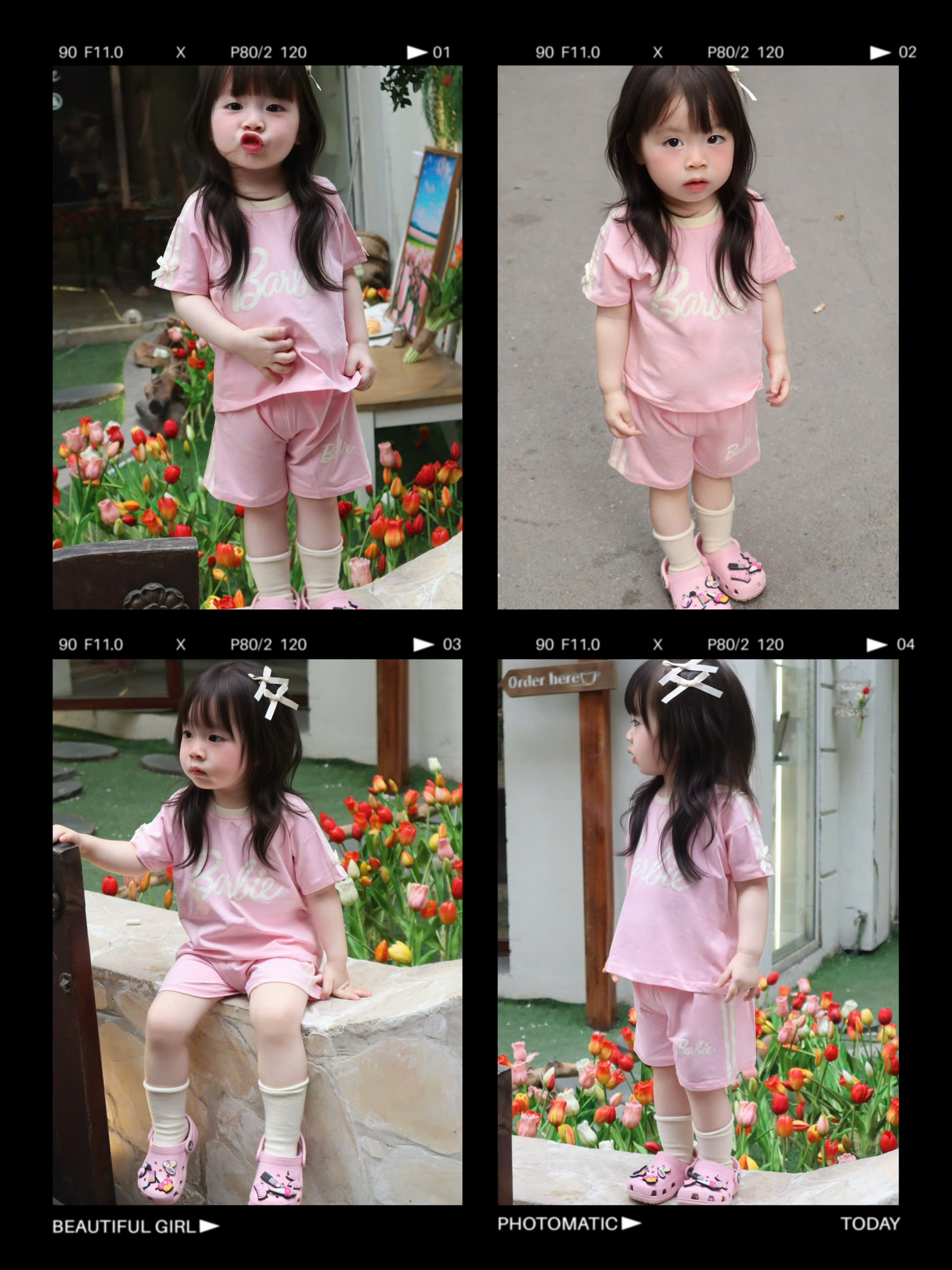 XẢ B347 - SET 2 BỘ CỘC BARBIE HỒNG ĐEN
