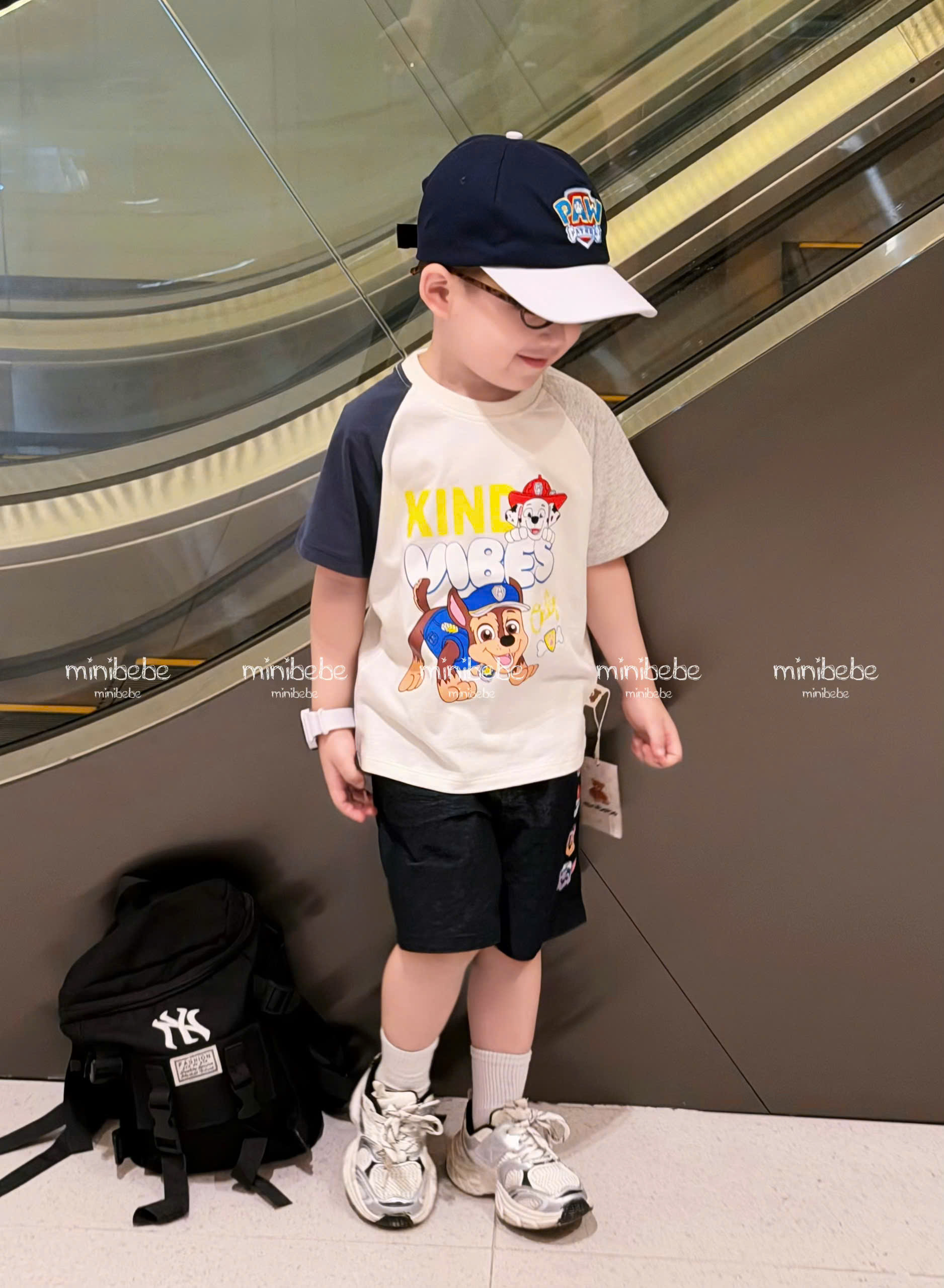 XẢ B353 - SET BỘ CHÓ CỨU HỘ KING VIBES KÈM MŨ