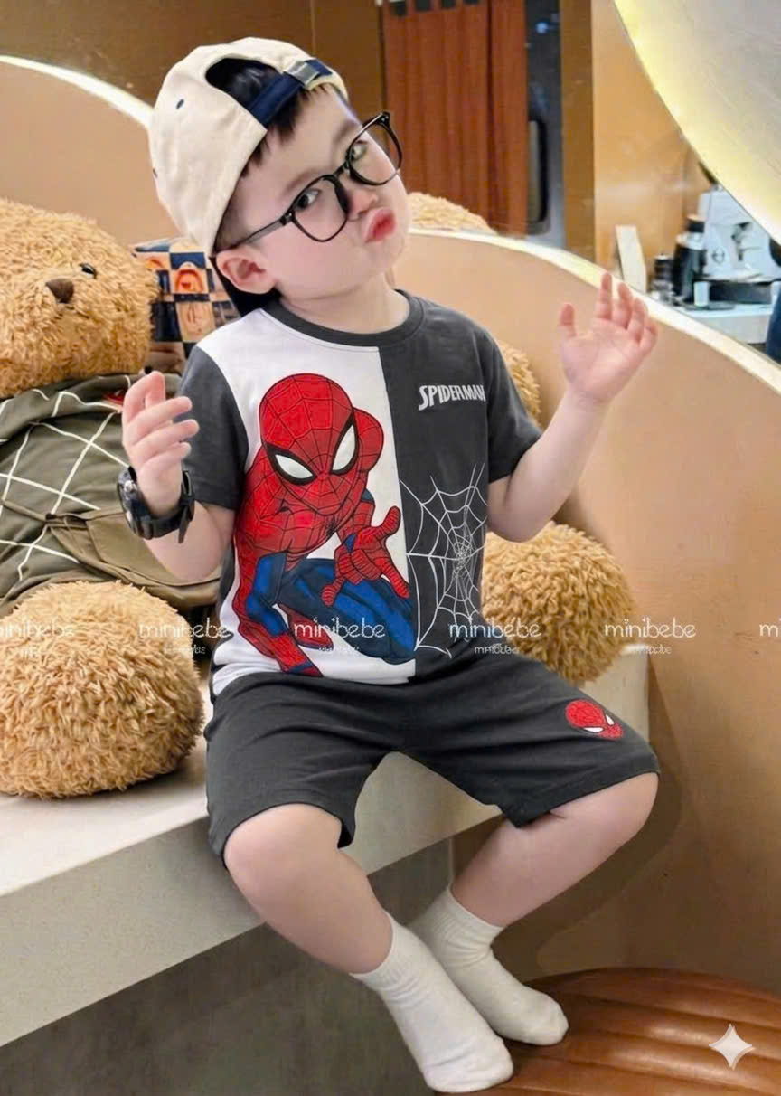 XẢ B355 - SET BỘ SPIDER MAN NHỆN XÁM