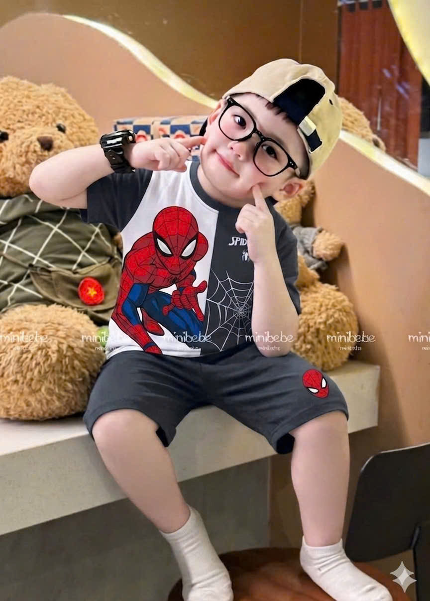 XẢ B355 - SET BỘ SPIDER MAN NHỆN XÁM