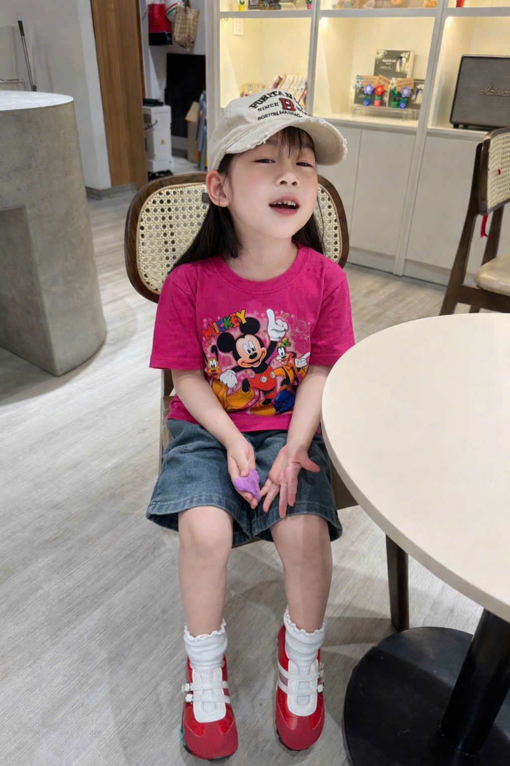 XẢ B358 - SET BỘ MICKEY HỒNG QUẦN JEAN SIZE NHỠ