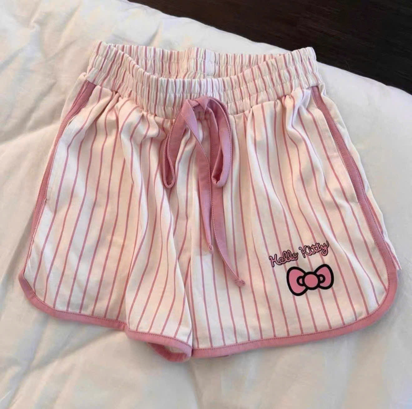 XẢ B359 - SET BỘ NỮ BA LỖ KITTY SỌC HỒNG