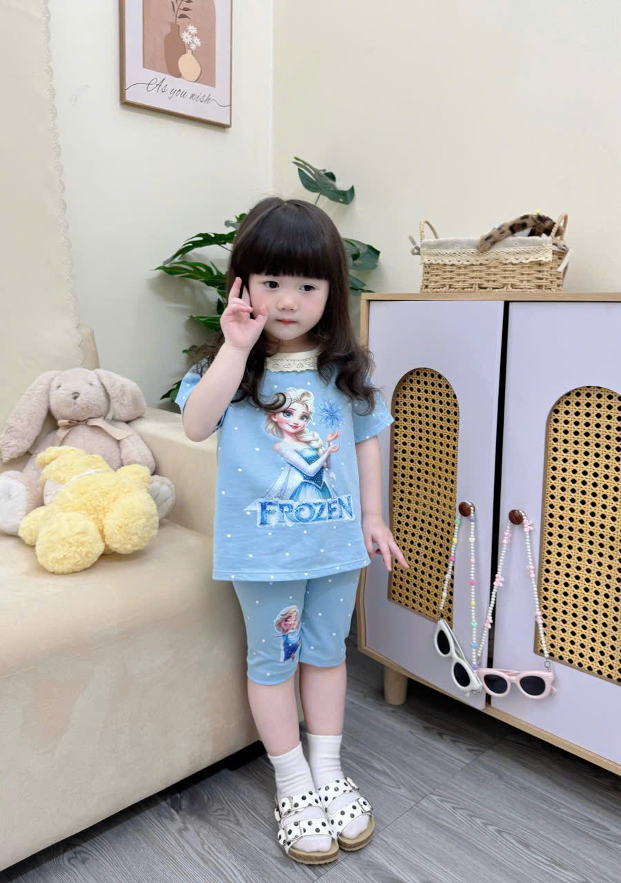 XẢ B373 - SET 3 BỘ ELSA XANH BE