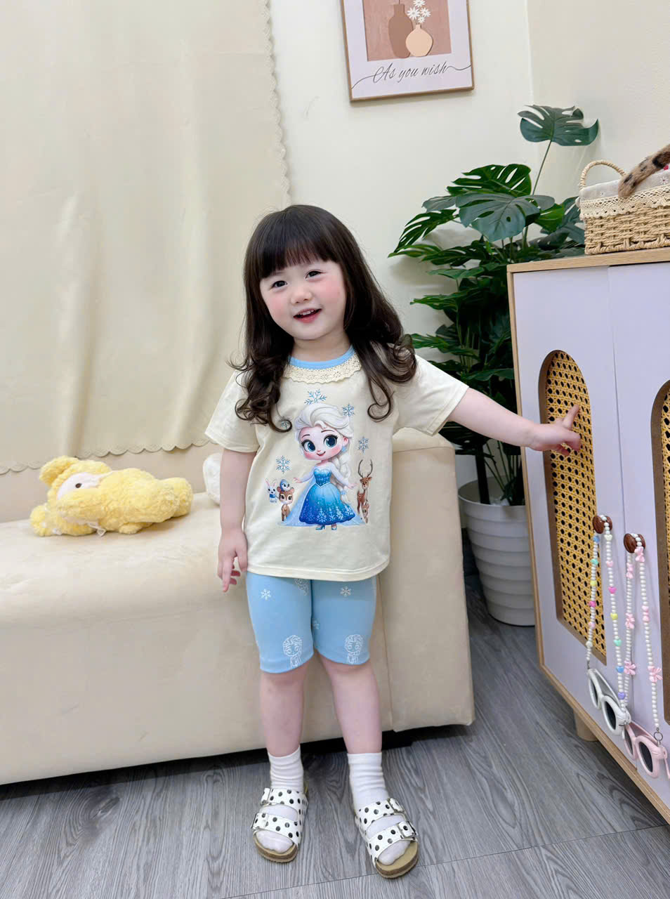 XẢ B373 - SET 3 BỘ ELSA XANH BE