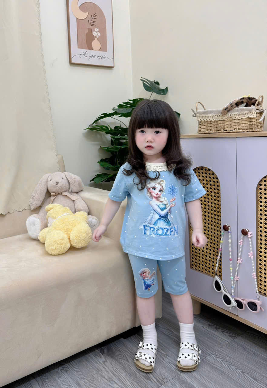 XẢ B373 - SET 3 BỘ ELSA XANH BE