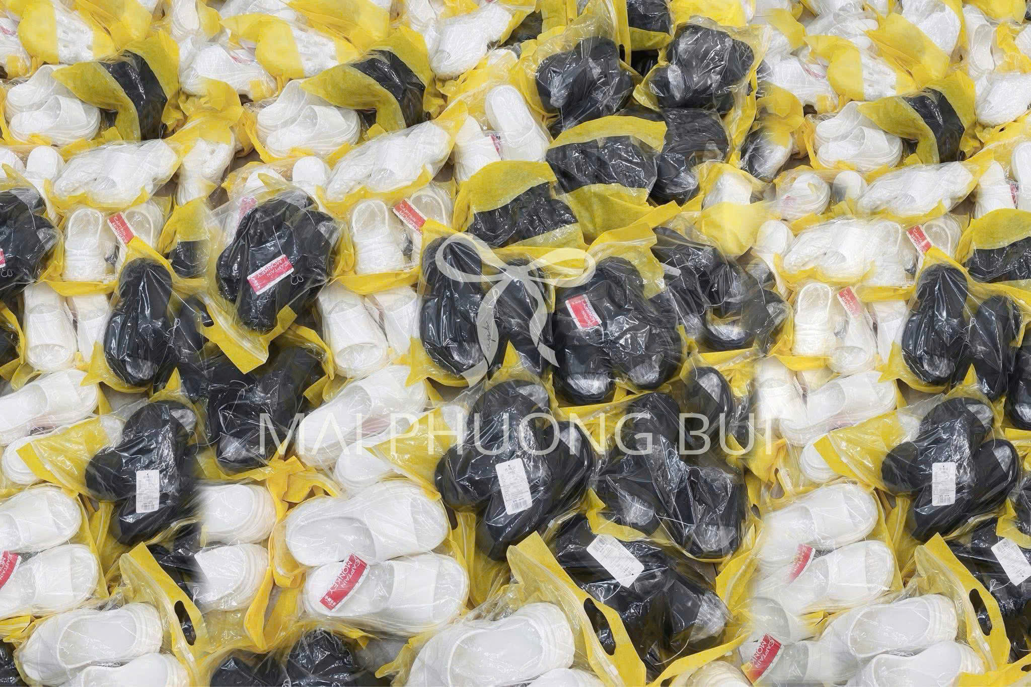 B384 - DÉP XỐP 2 MÀU ĐEN TRẮNG 5CM