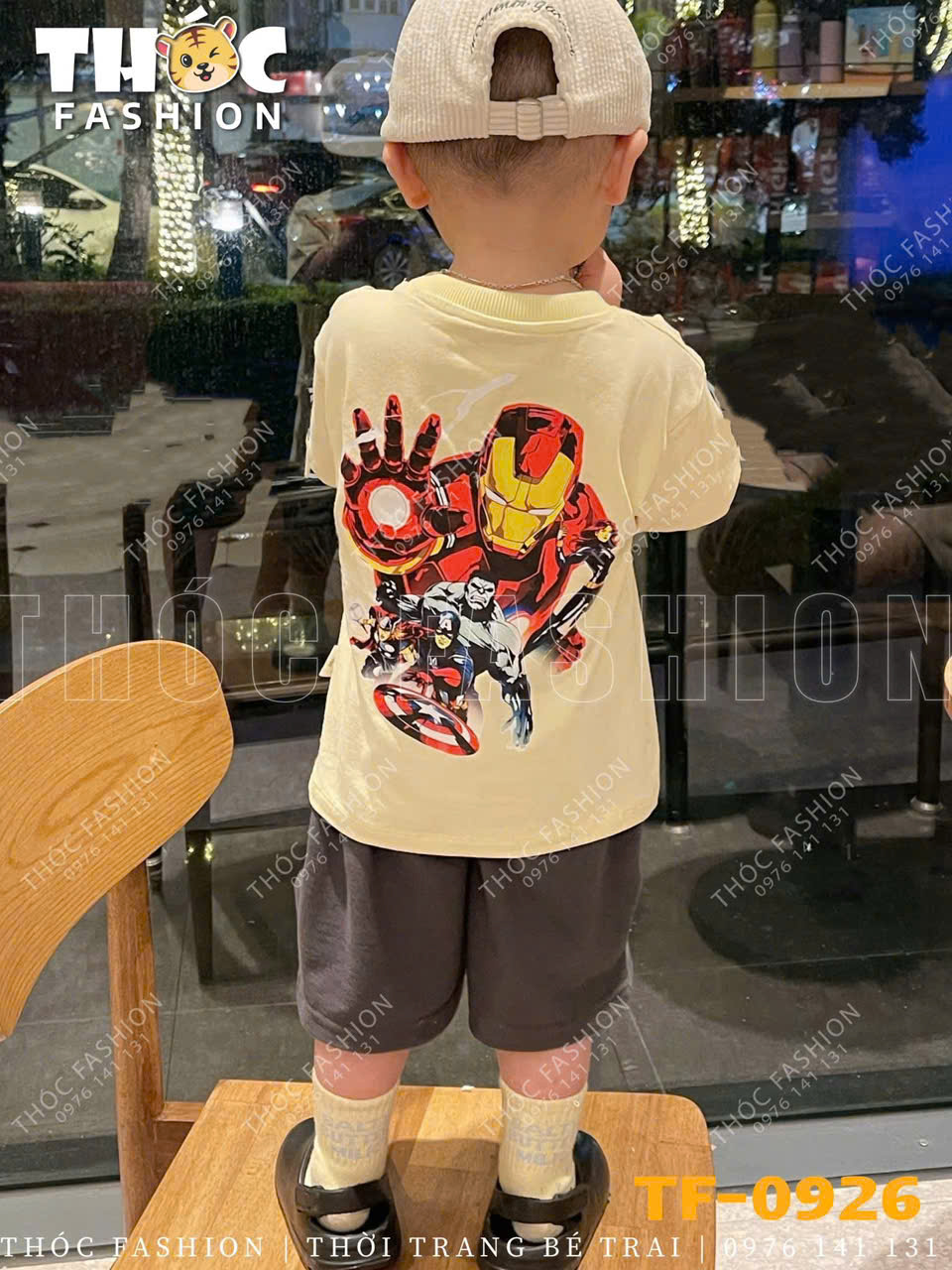 XẢ B427 - SET BỘ IRON MEN ÁO VÀNG QUẦN XÁM