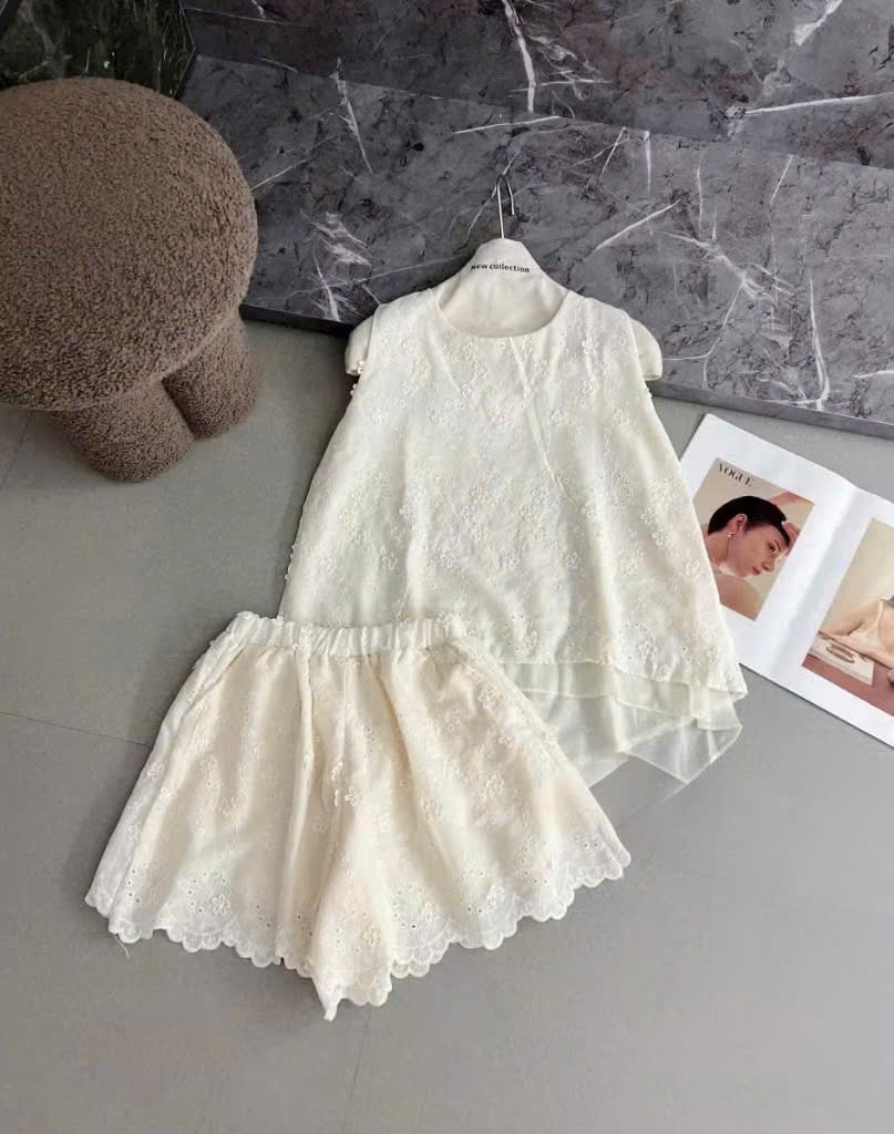 XẢ B439 - SET BỘ NỮ REN 2 LỚP THÔ BOI