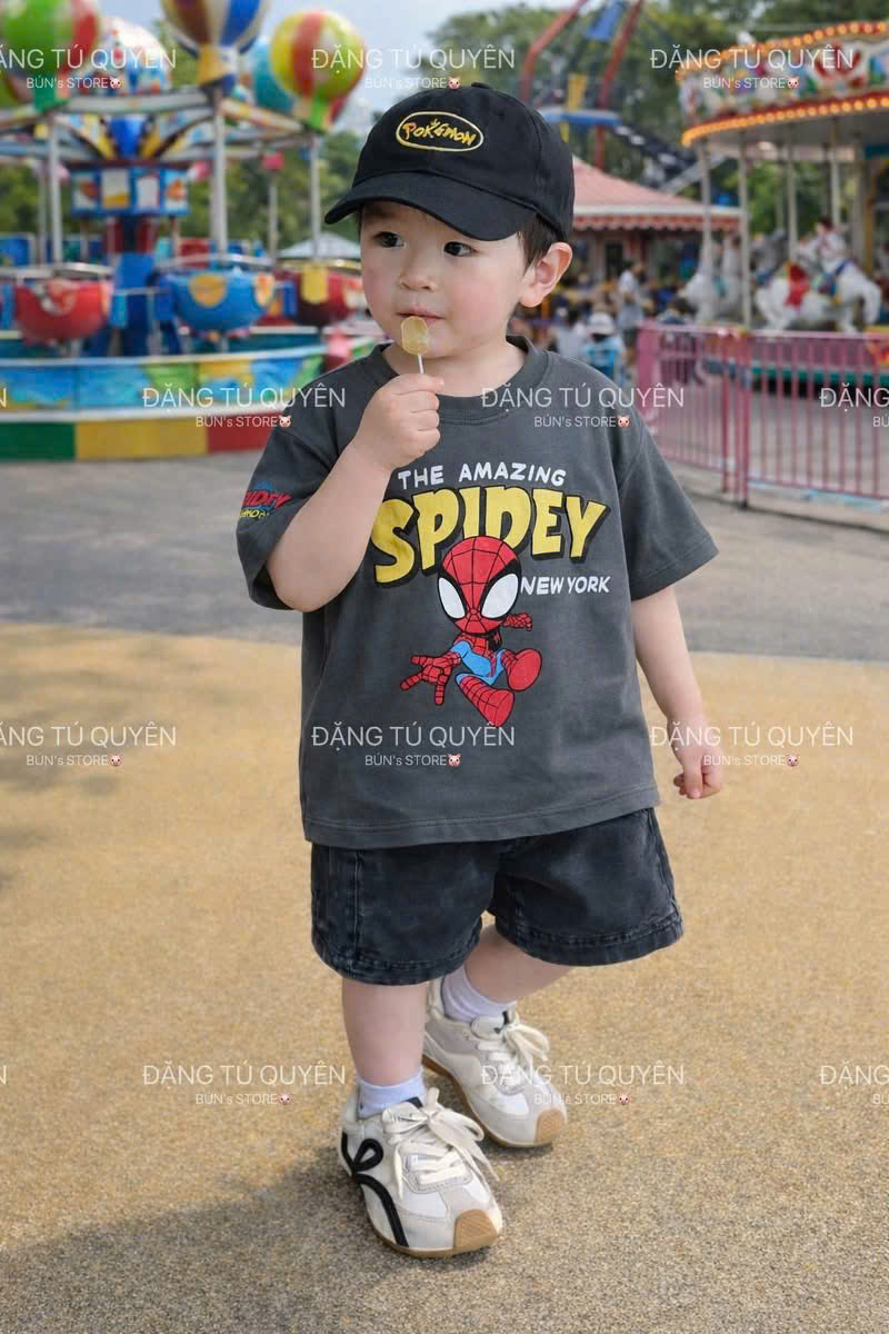 XẢ B486 - BỘ SPIDEY MIX QUẦN JEAN