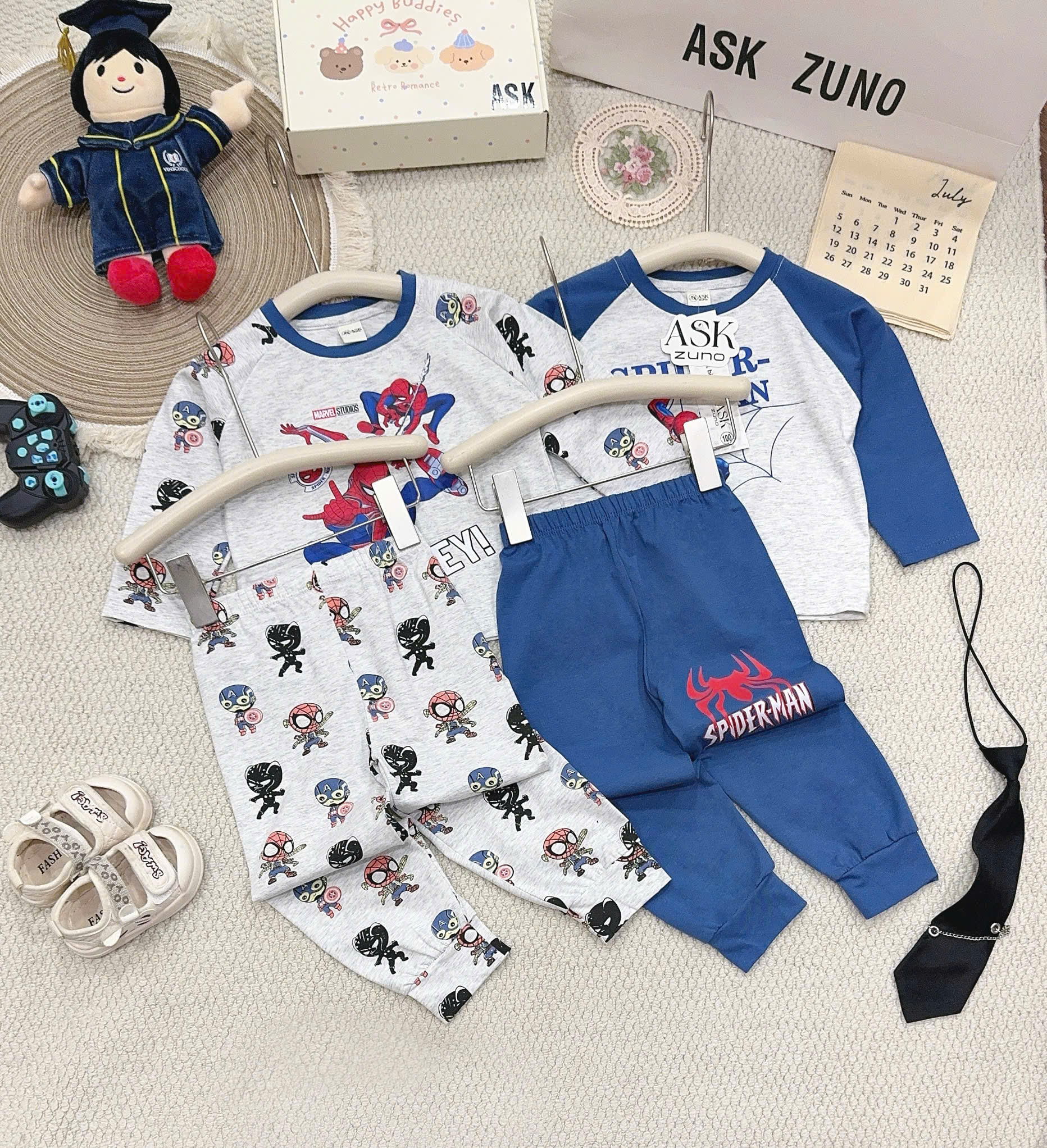 B519 - SET 2 BỘ NGƯỜI NHỆN XANH TIÊU