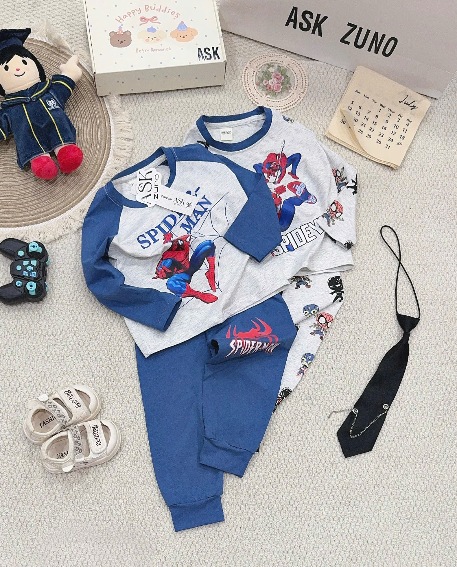 B519 - SET 2 BỘ NGƯỜI NHỆN XANH TIÊU
