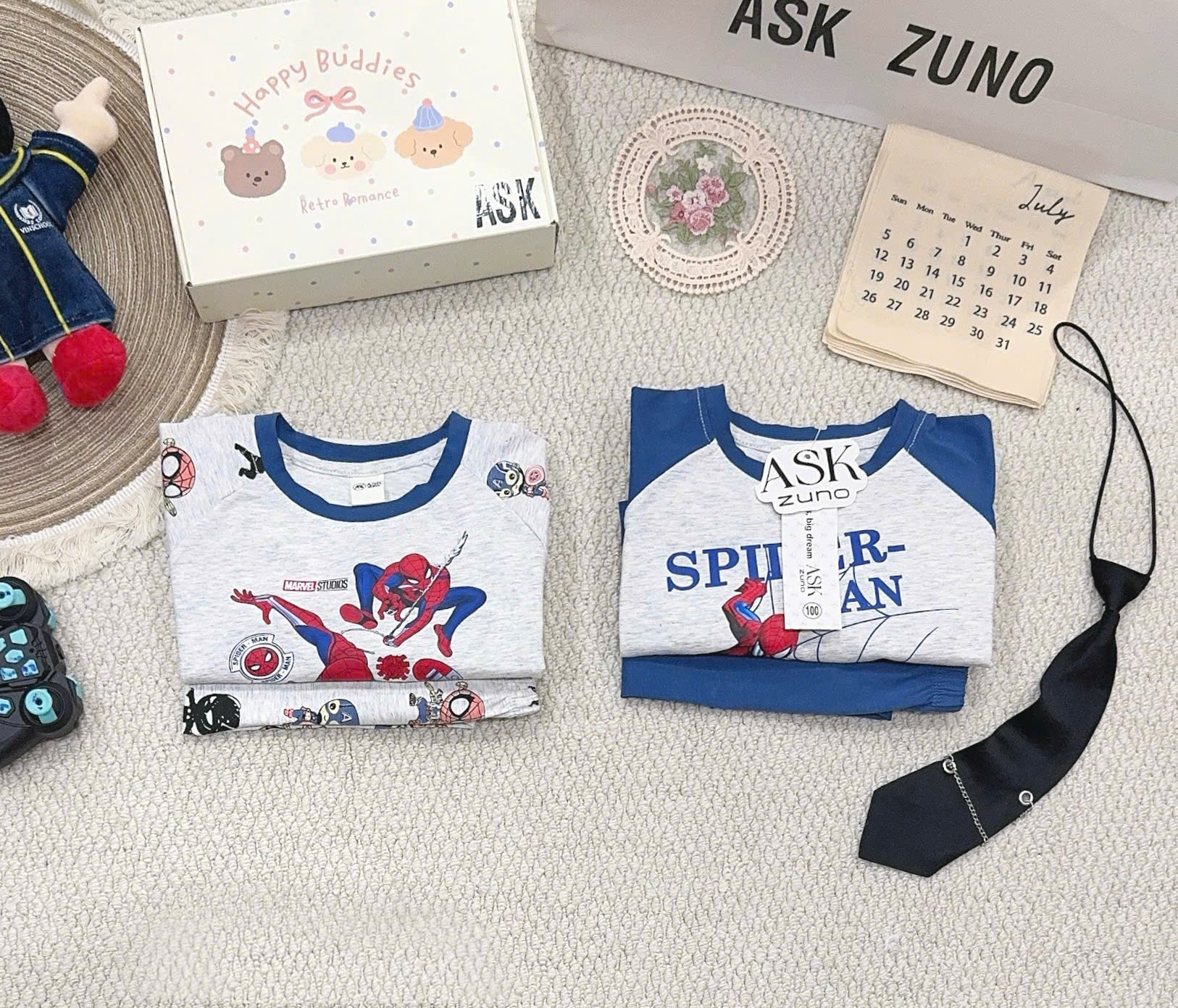 B519 - SET 2 BỘ NGƯỜI NHỆN XANH TIÊU