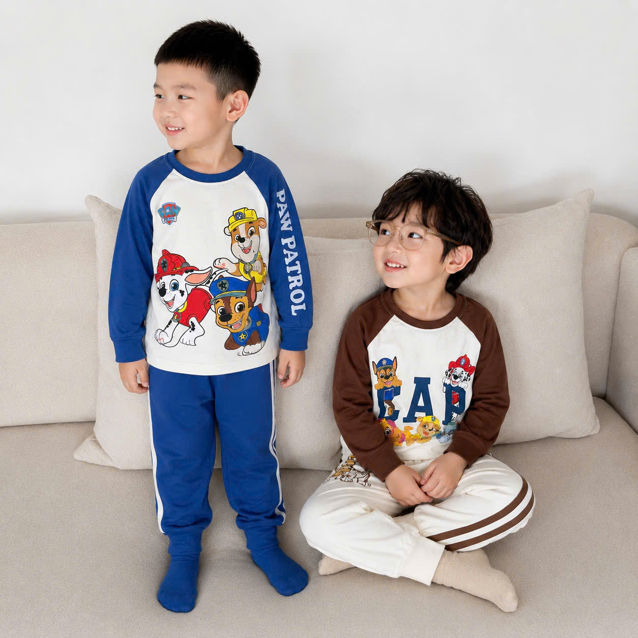B524 - SET 2 BỘ DÀI TAY PAW PATROL BÉ TRAI