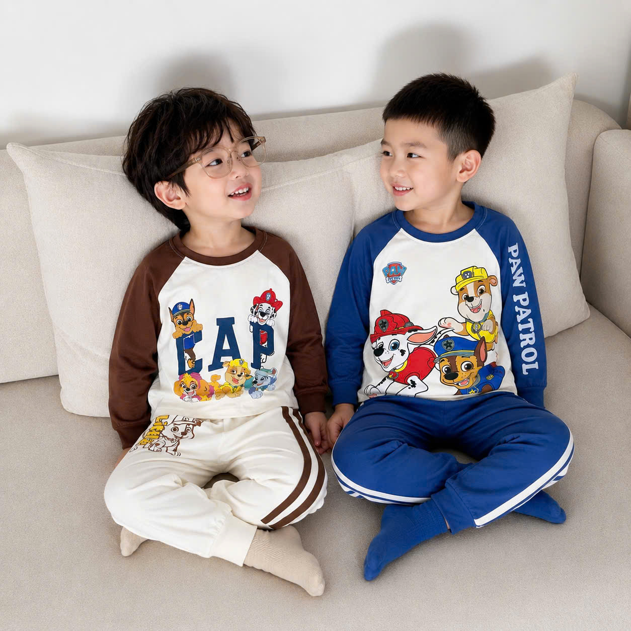 B524 - SET 2 BỘ DÀI TAY PAW PATROL BÉ TRAI