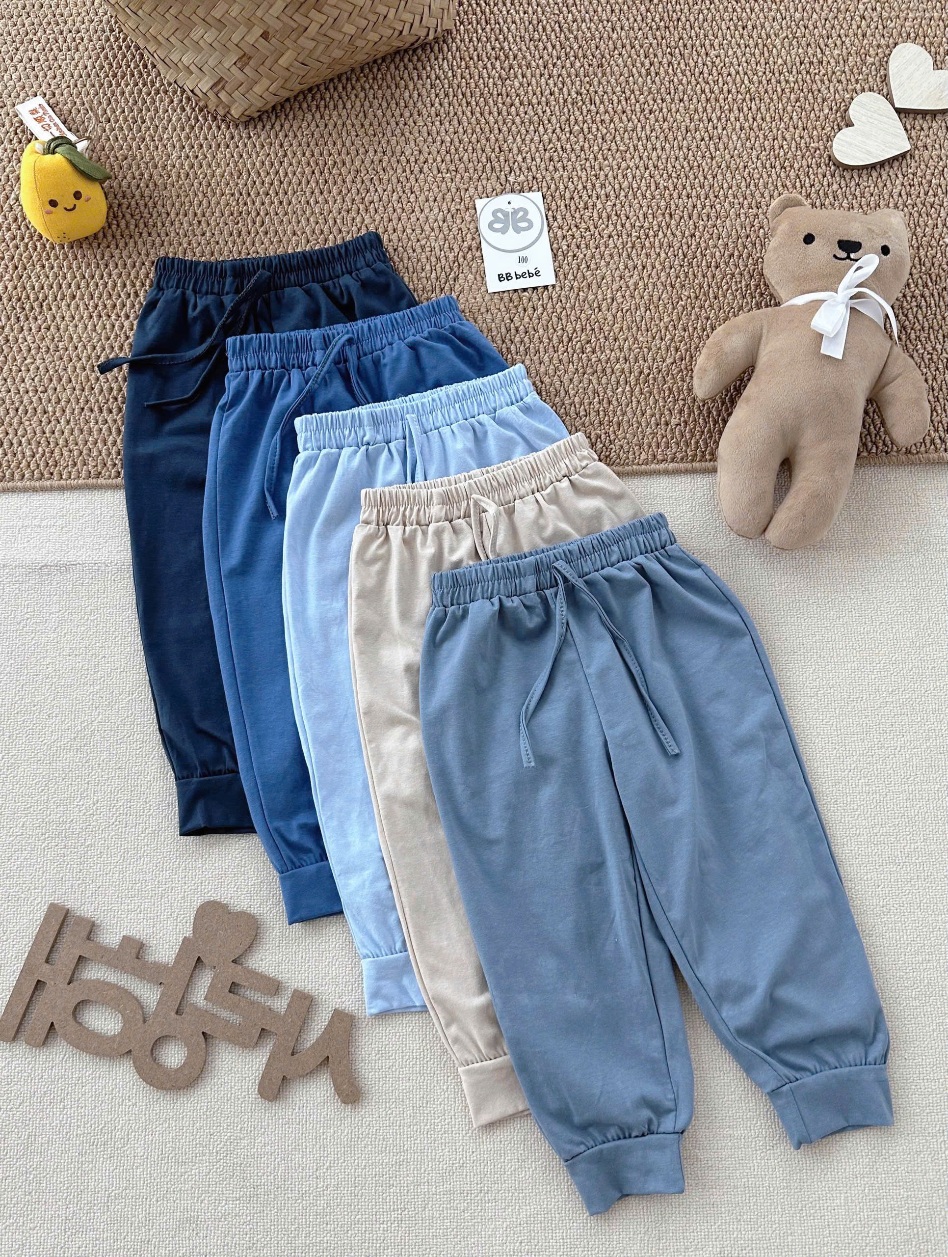 B527 - SET 5 QUẦN COTTON TONE XANH