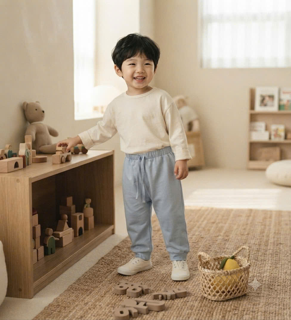 B527 - SET 5 QUẦN COTTON TONE XANH