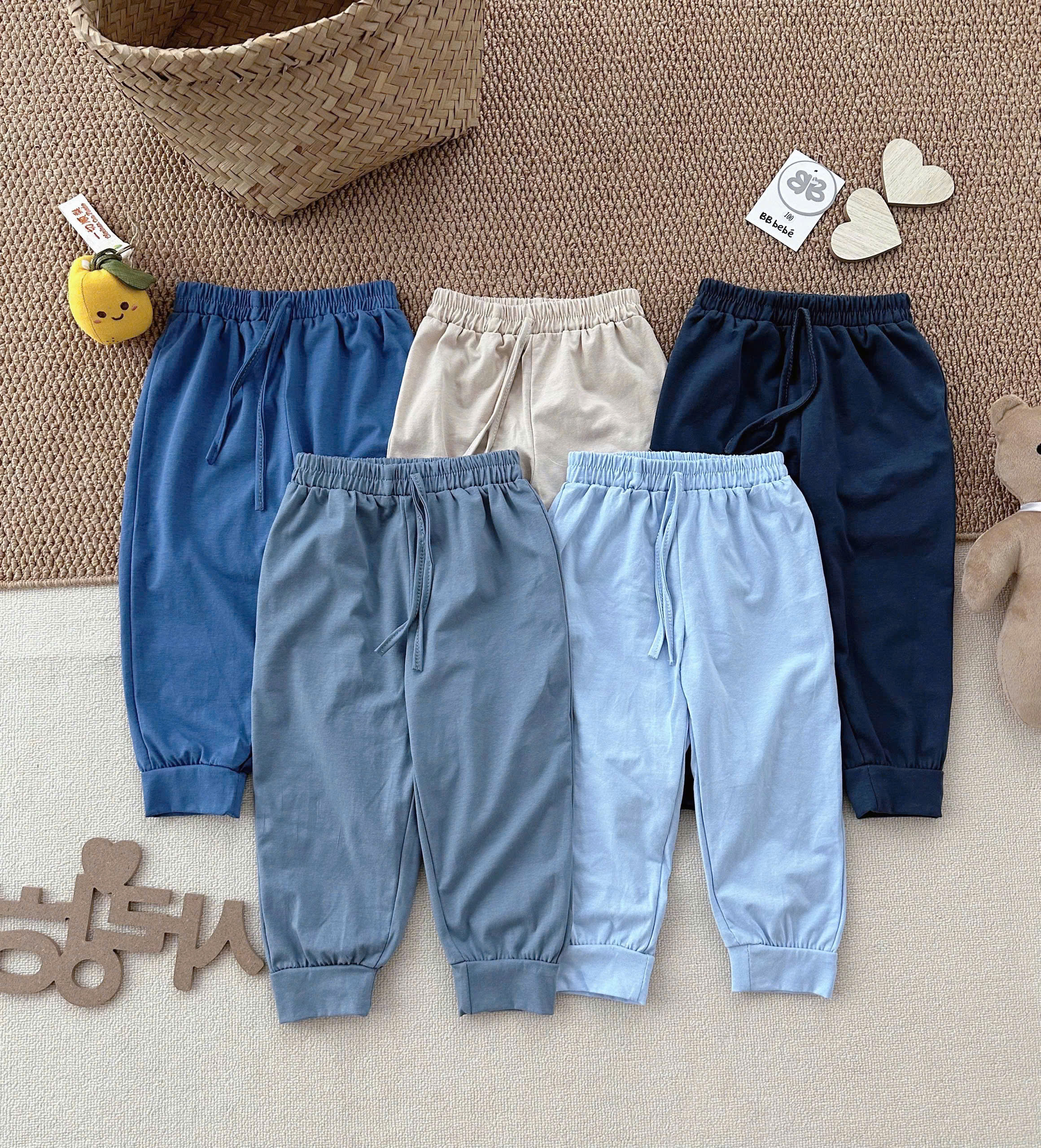 B527 - SET 5 QUẦN COTTON TONE XANH