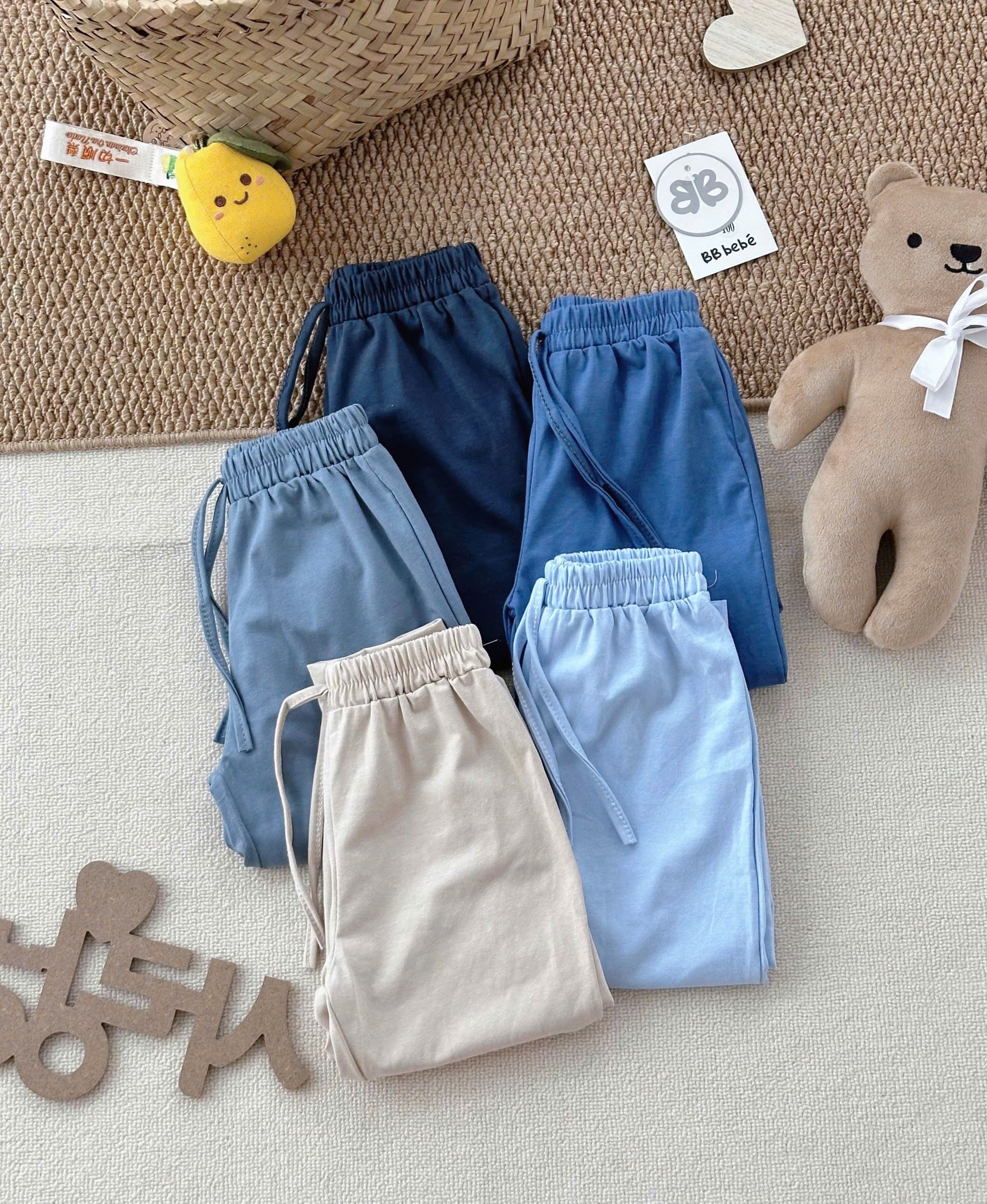 B527 - SET 5 QUẦN COTTON TONE XANH