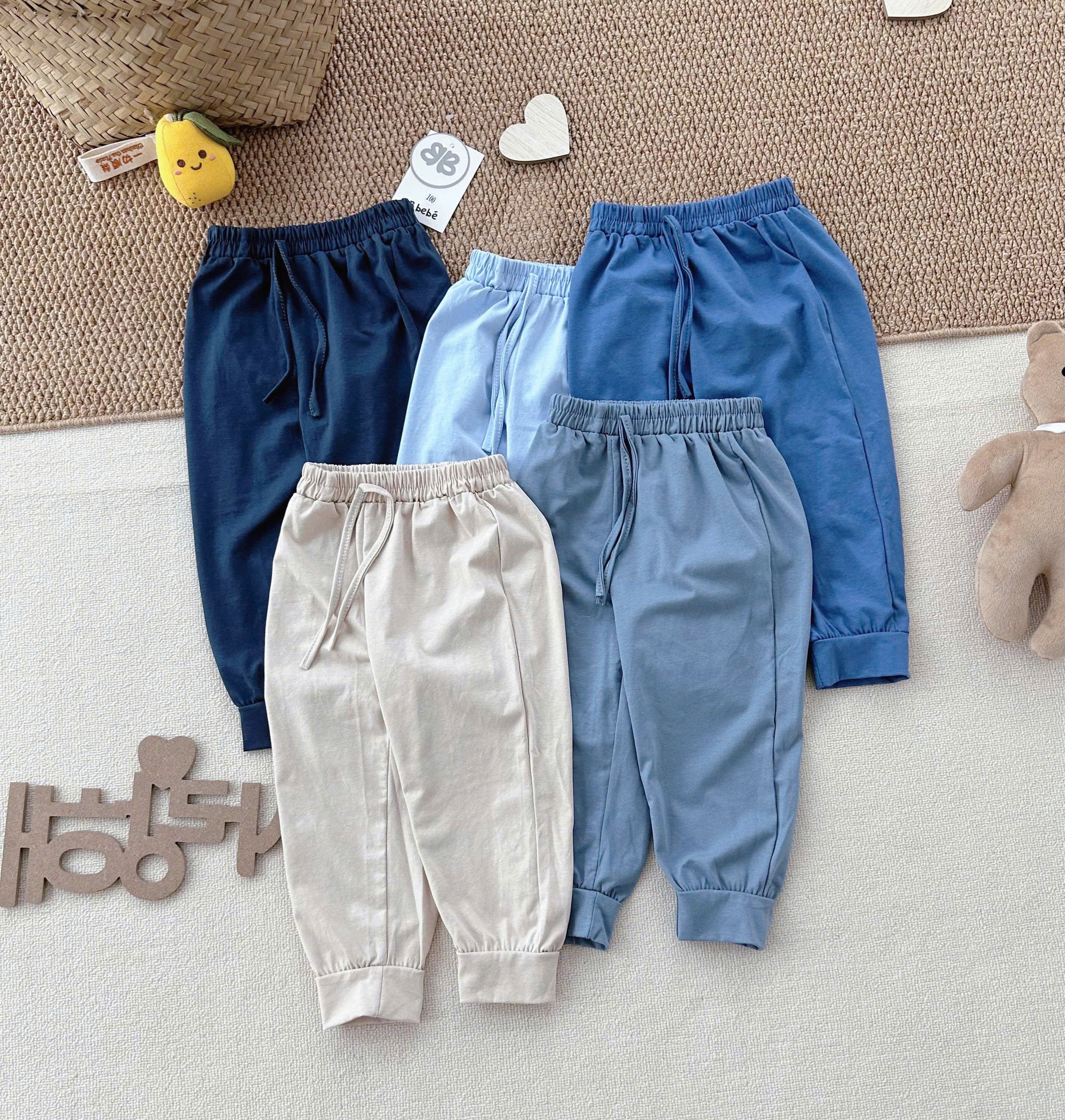 B527 - SET 5 QUẦN COTTON TONE XANH