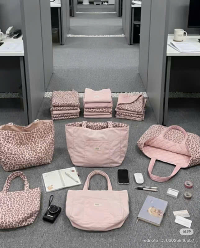 B543 - TÚI XÁCH TOTE 2 MÀU TONE HỒNG