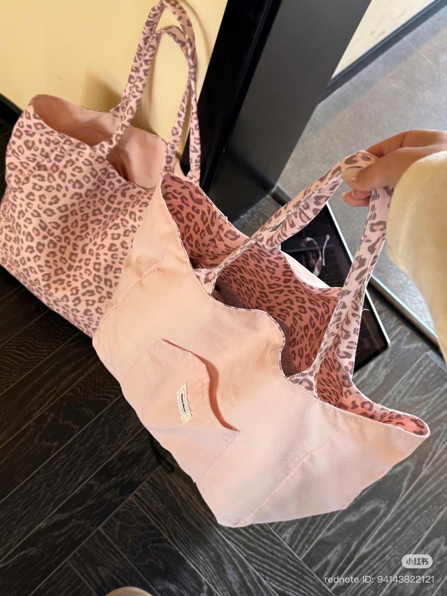 B543 - TÚI XÁCH TOTE 2 MÀU TONE HỒNG