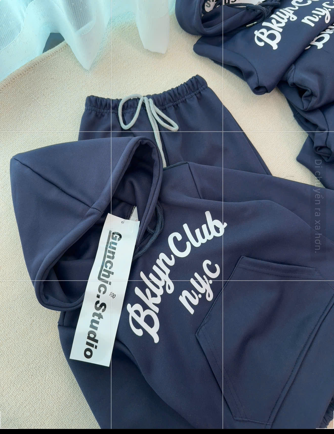 B548 - SET BÉ BKLYN CLUB XANH THAN