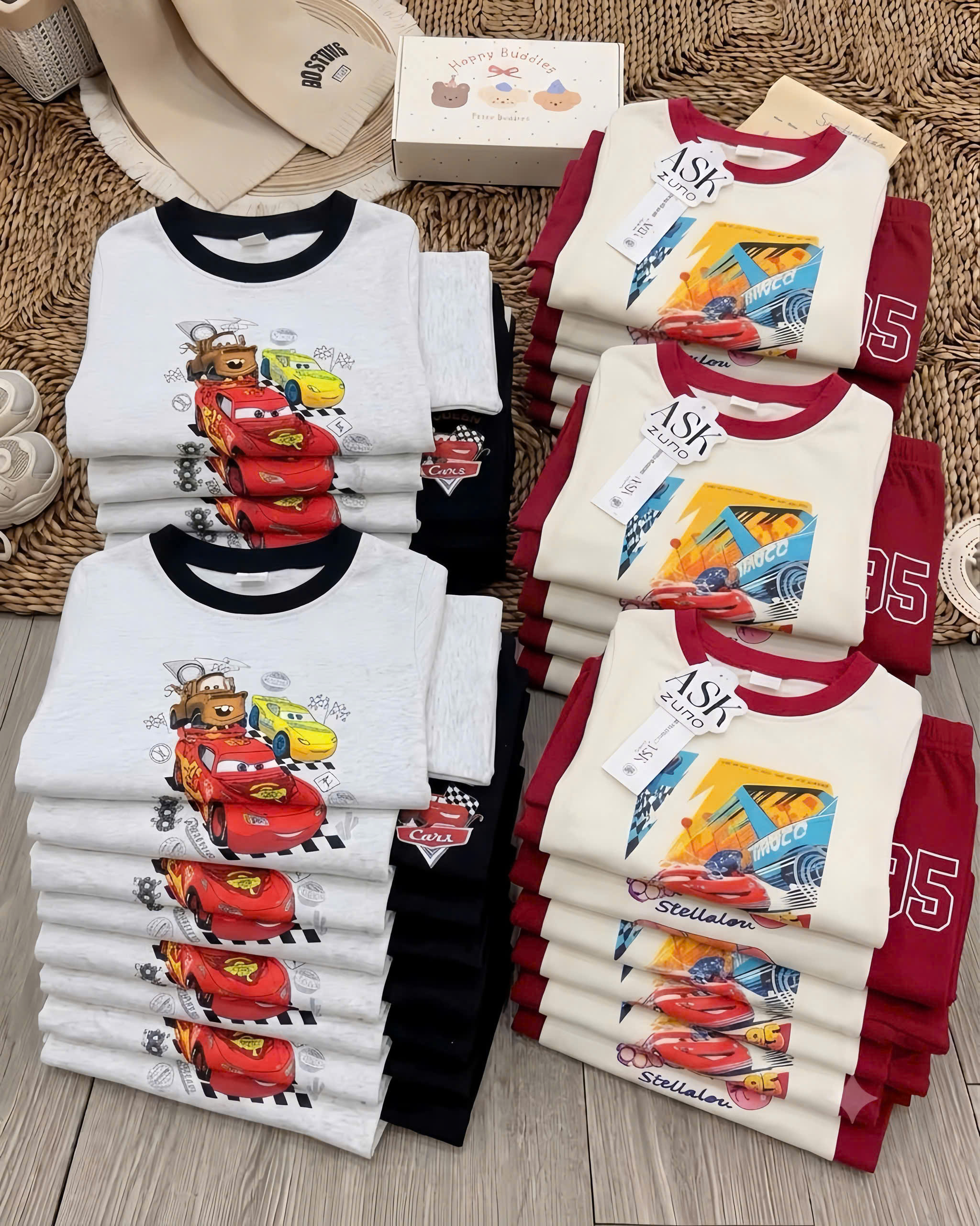 B550 - SET 2 BỘ Ô TÔ BÉ TRAI