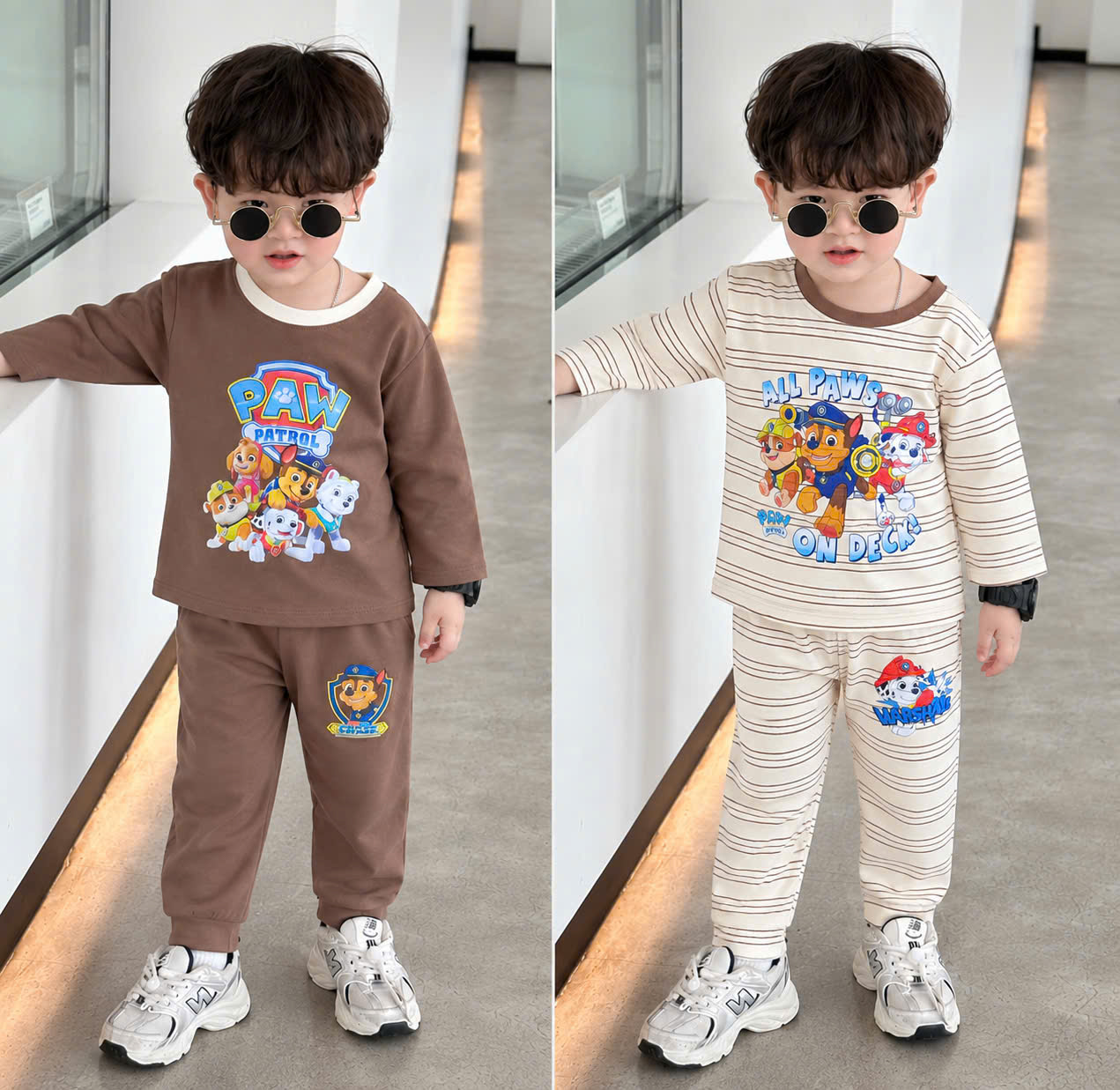 GOM B562 - SET 2 BỘ PAW PATROL NÂU BE
