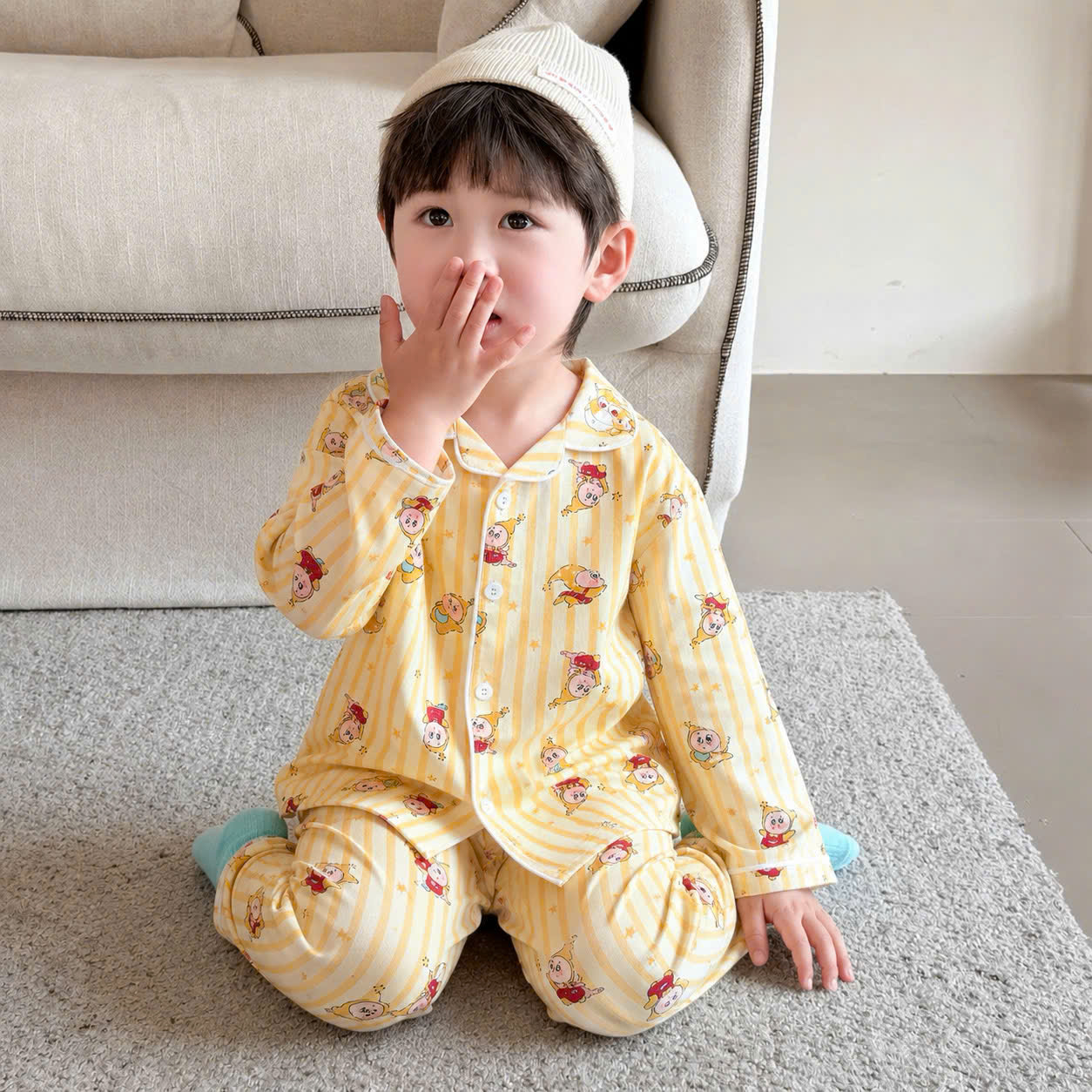 B573 - SET 2 BỘ PIJAMA ĐŨI TONE HỒNG VÀ VÀNG