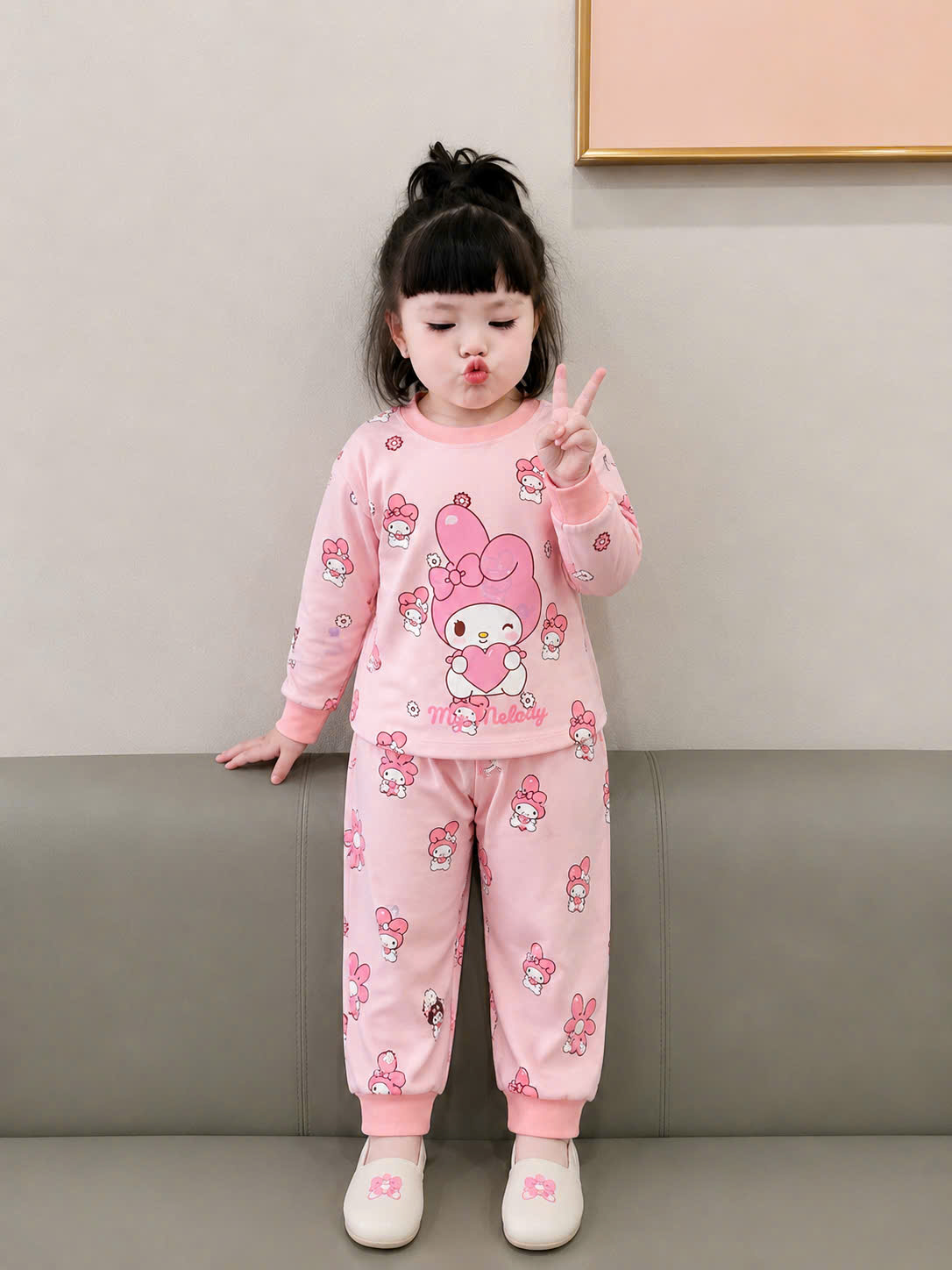 B599 - SET 2 BỘ DÀI TAY MY MELODY & KUROMI