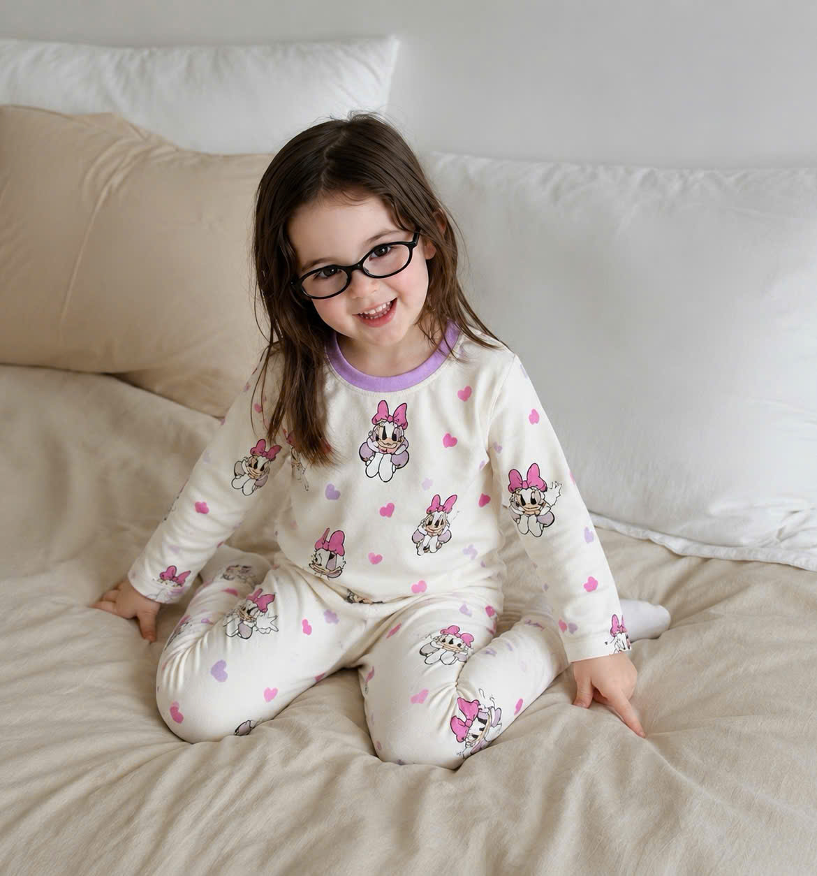 B607 - SET 2 BỘ DÀI TAY MICKEY DONAL KEM TÍM