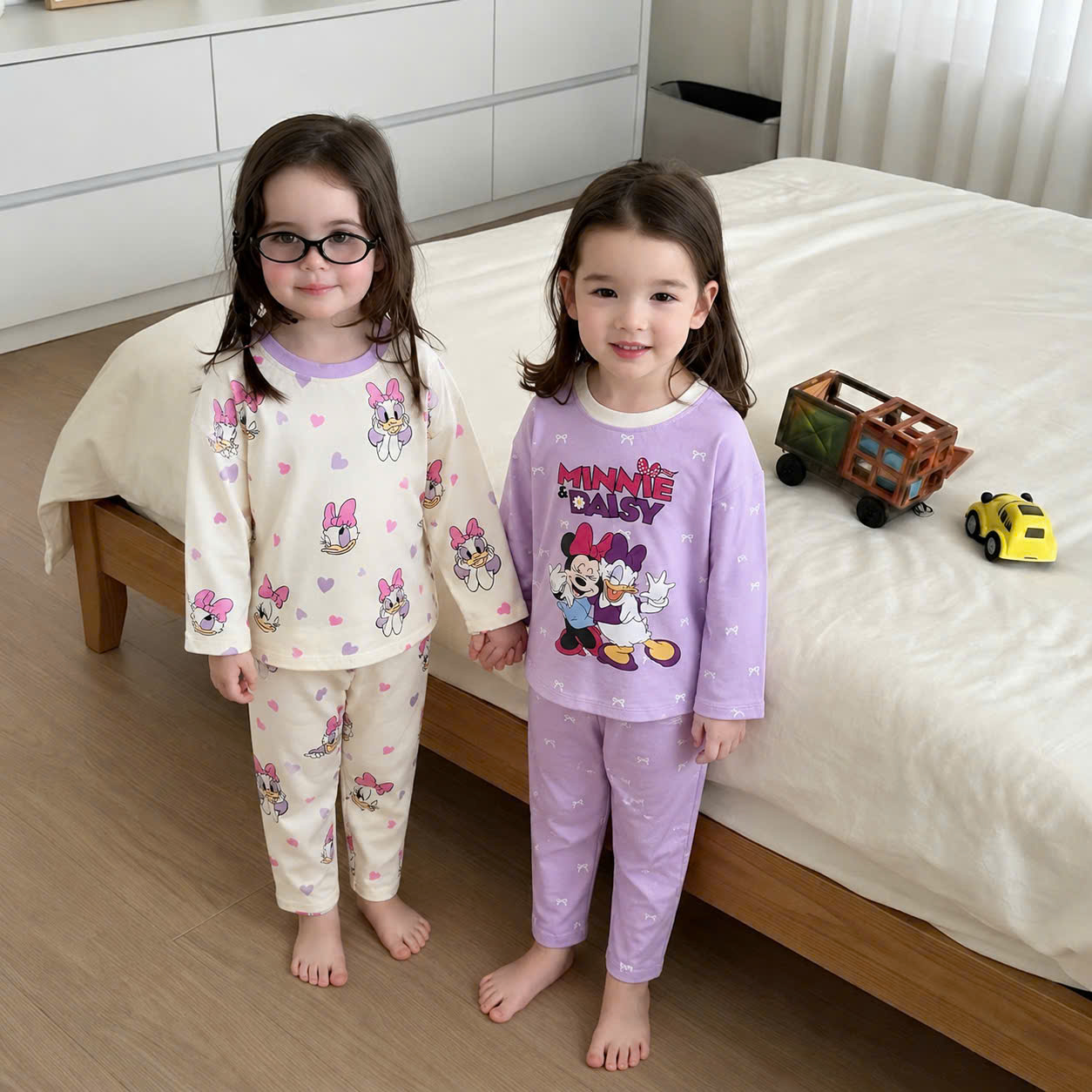 B607 - SET 2 BỘ DÀI TAY MICKEY DONAL KEM TÍM