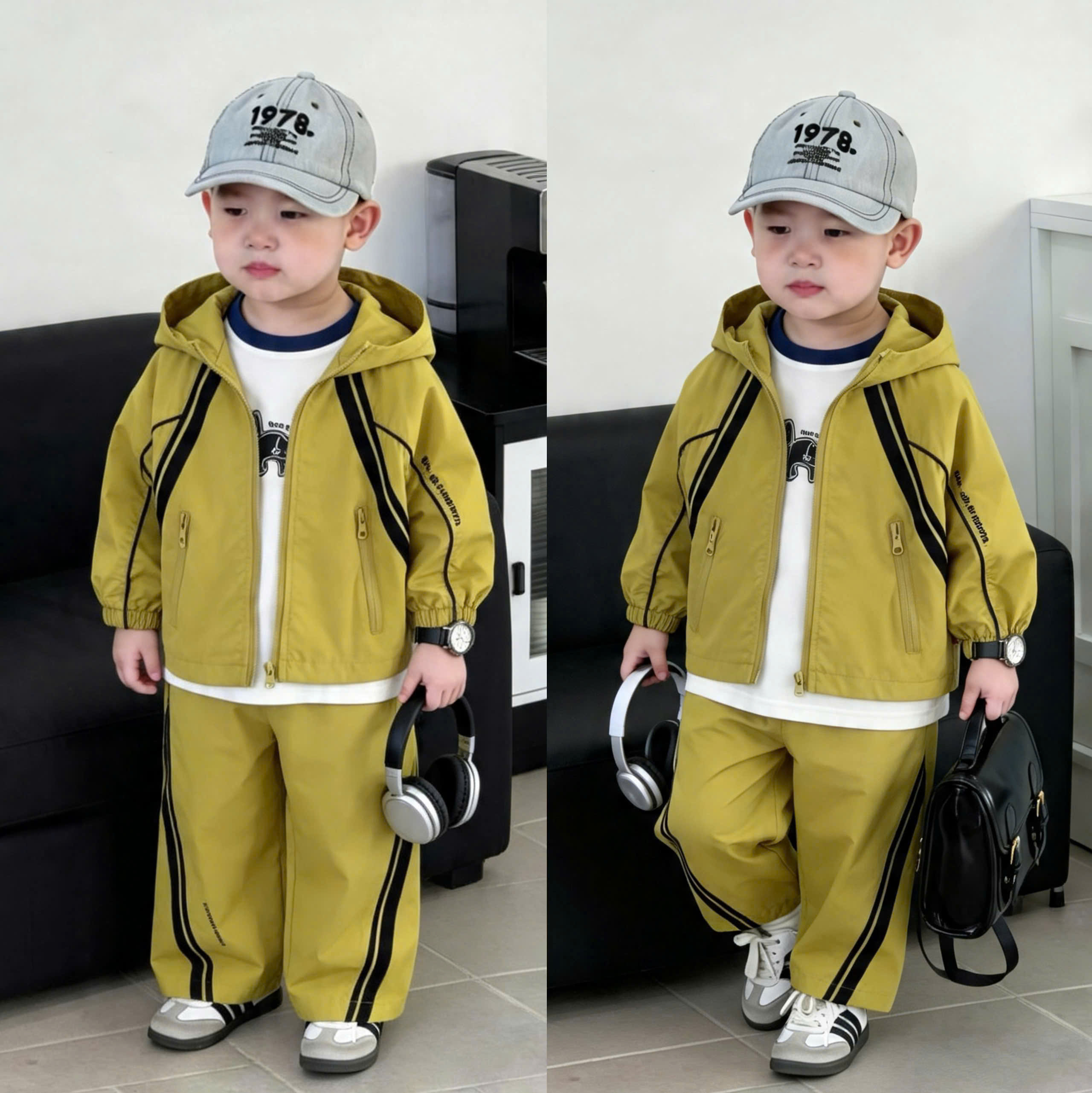 GOM B608 - SET BỘ GIÓ THỂ THAO MŨ LIỀN