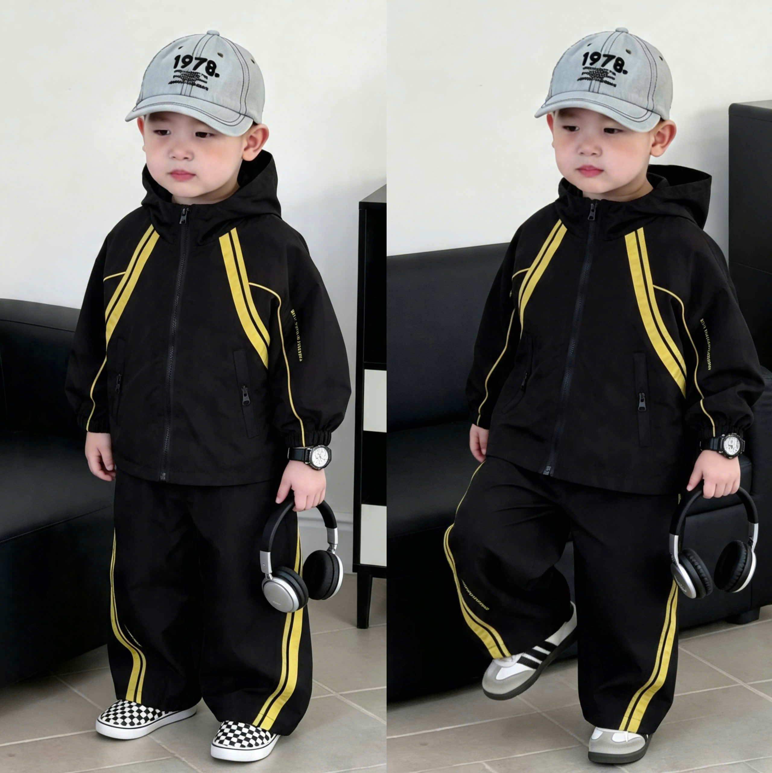 GOM B608 - SET BỘ GIÓ THỂ THAO MŨ LIỀN