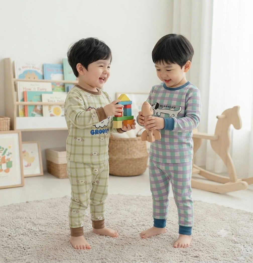 B659 - SET 2 BỘ KẺ VUÔNG PUPPY