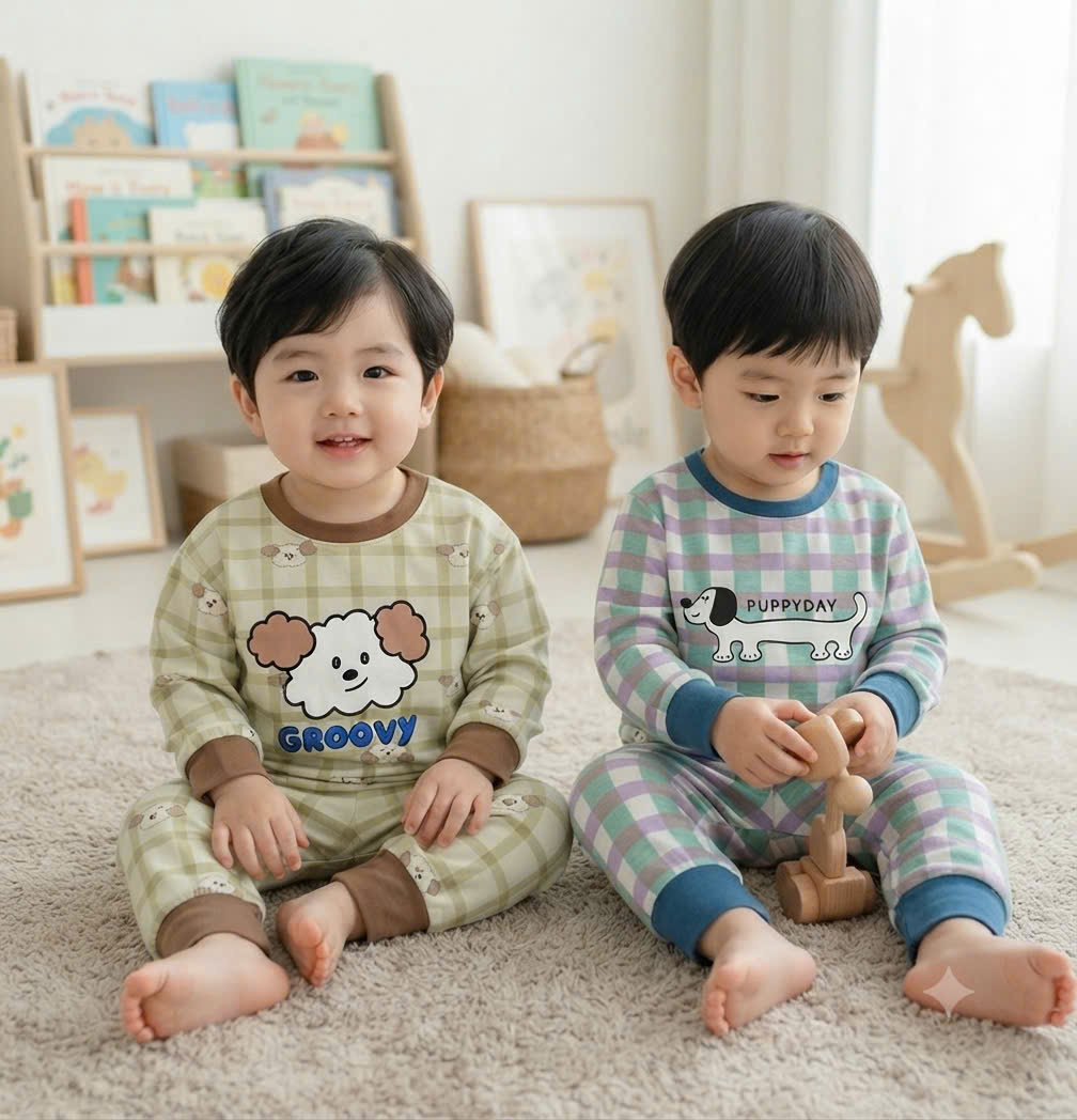 B659 - SET 2 BỘ KẺ VUÔNG PUPPY