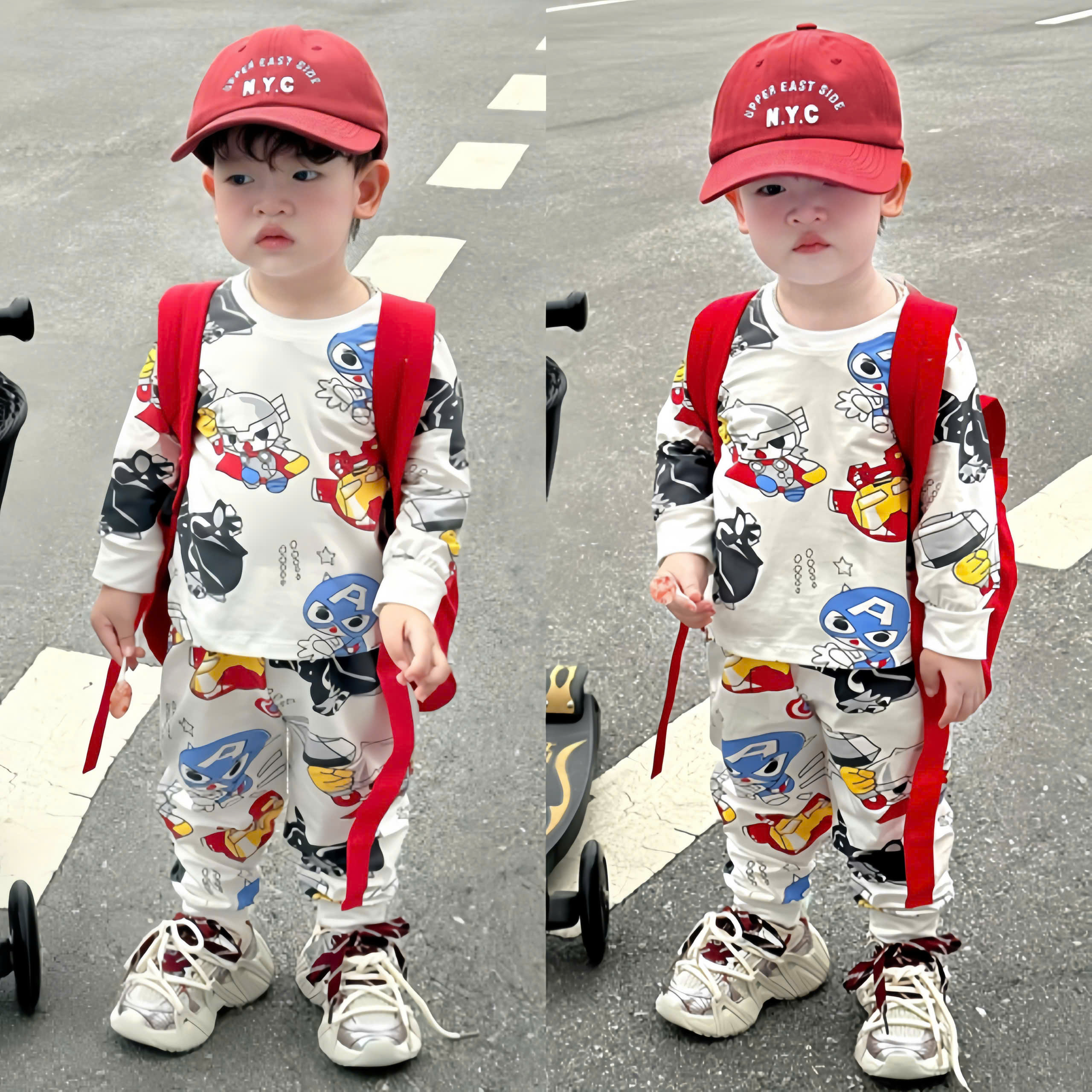 B665 - SET 2 BỘ MARVEL ĐỎ BE