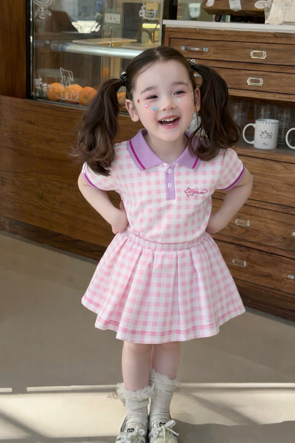 XẢ B678 - SET VÁY POLO BÉ GÁI 2 MÀU