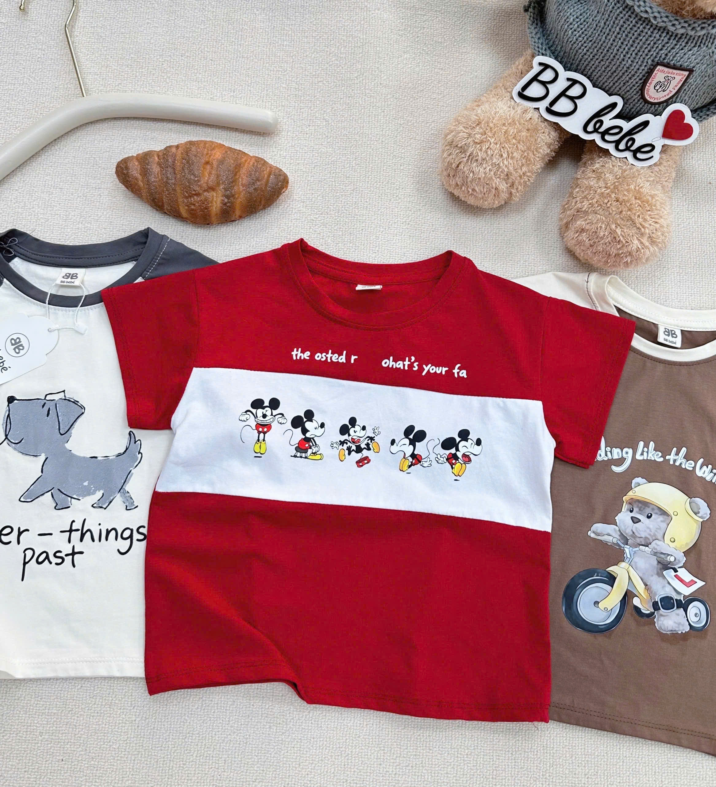 XẢ B695 - SET 3 ÁO PHÔNG BÉ TRAI