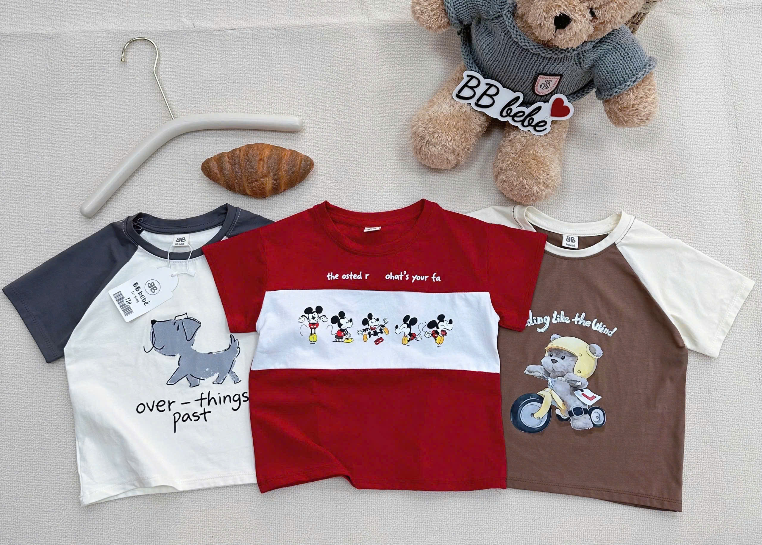 XẢ B695 - SET 3 ÁO PHÔNG BÉ TRAI