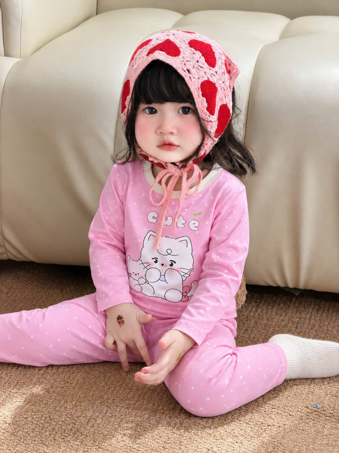 B741 - SET 2 BỘ RABBIT HỒNG CẦU VỒNG