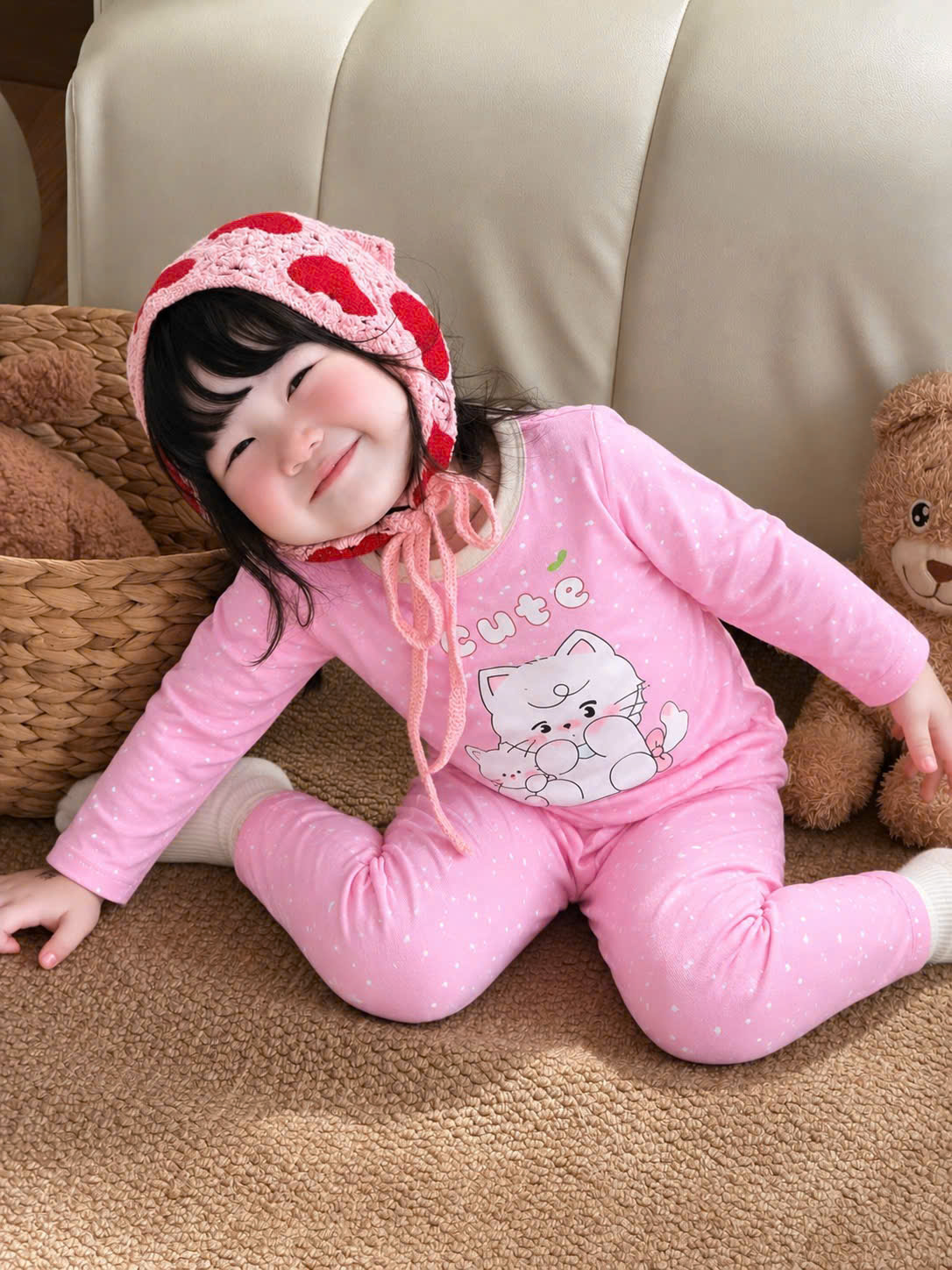B741 - SET 2 BỘ RABBIT HỒNG CẦU VỒNG