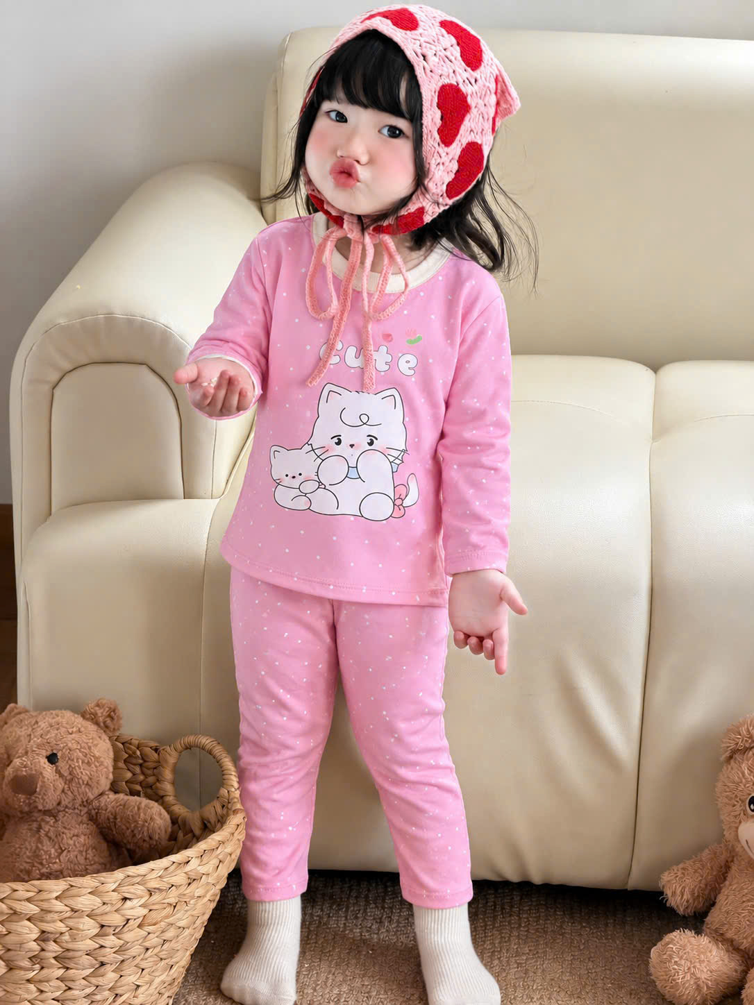 B741 - SET 2 BỘ RABBIT HỒNG CẦU VỒNG