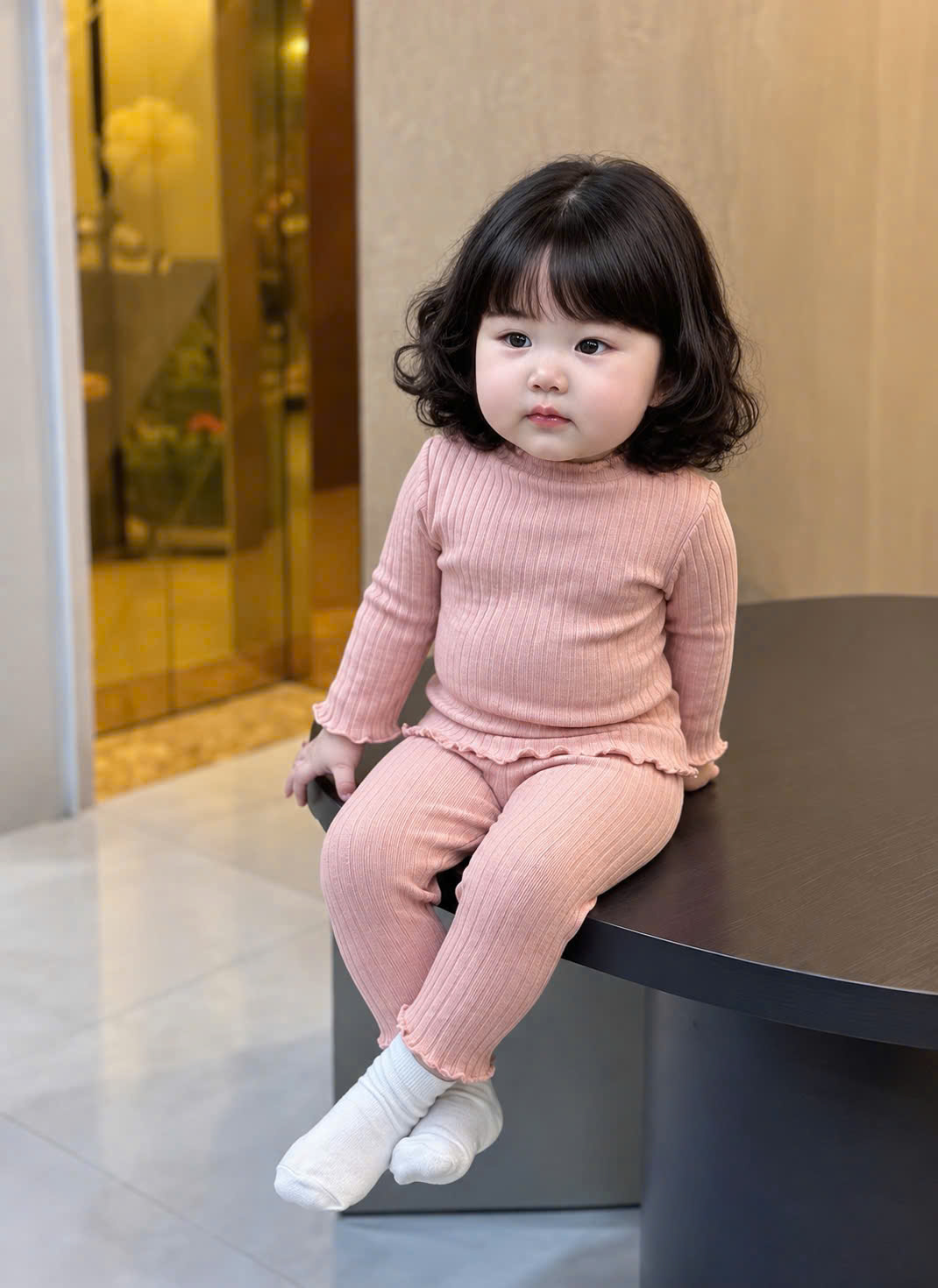 B813 - SET 3 BỘ LEN GÂN TRƠN