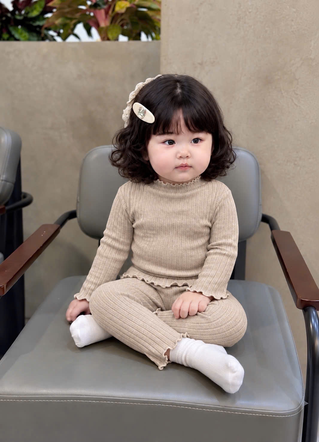 B813 - SET 3 BỘ LEN GÂN TRƠN